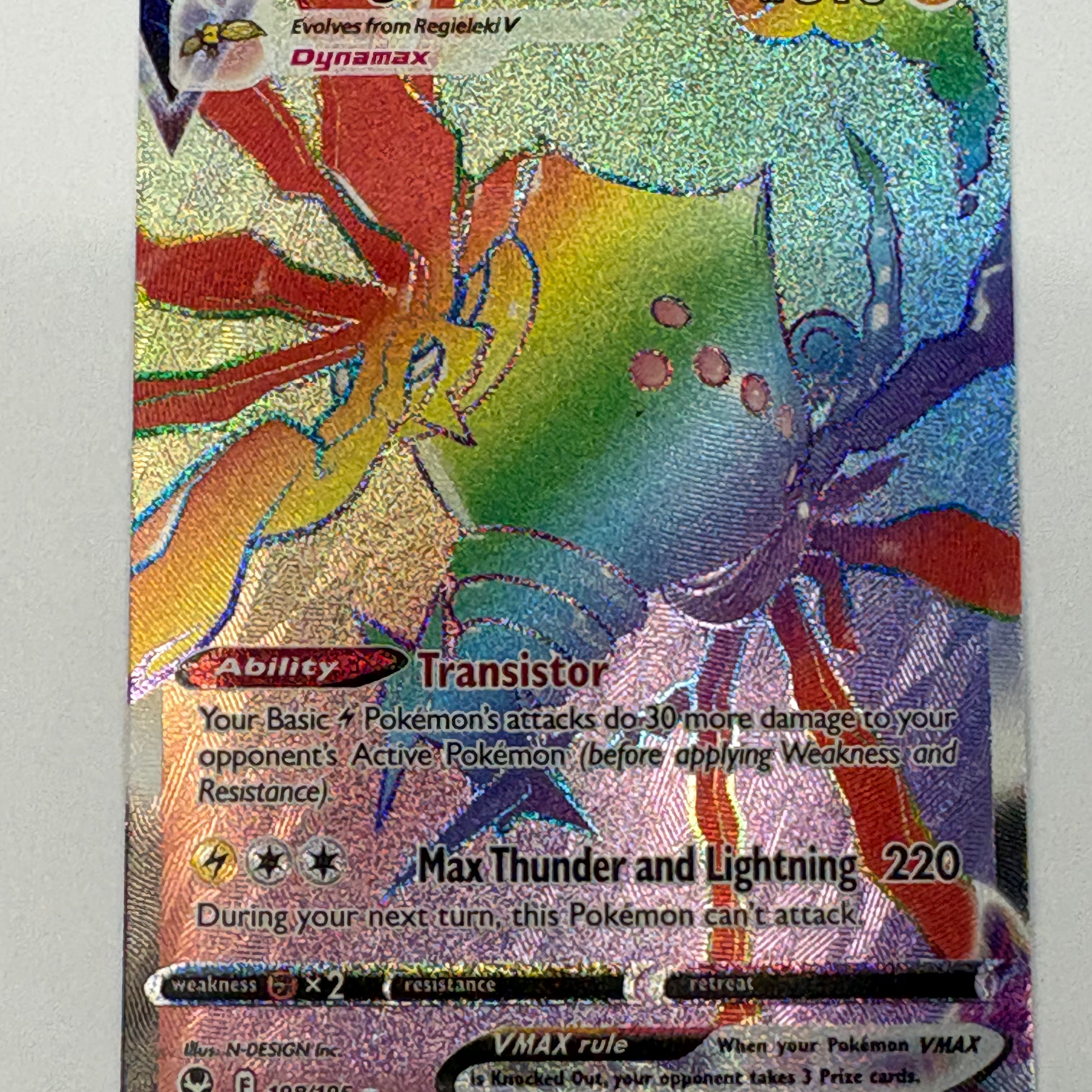 Pokémon TCG - Silver Tempest Regieleki VMAX 198/195 NM