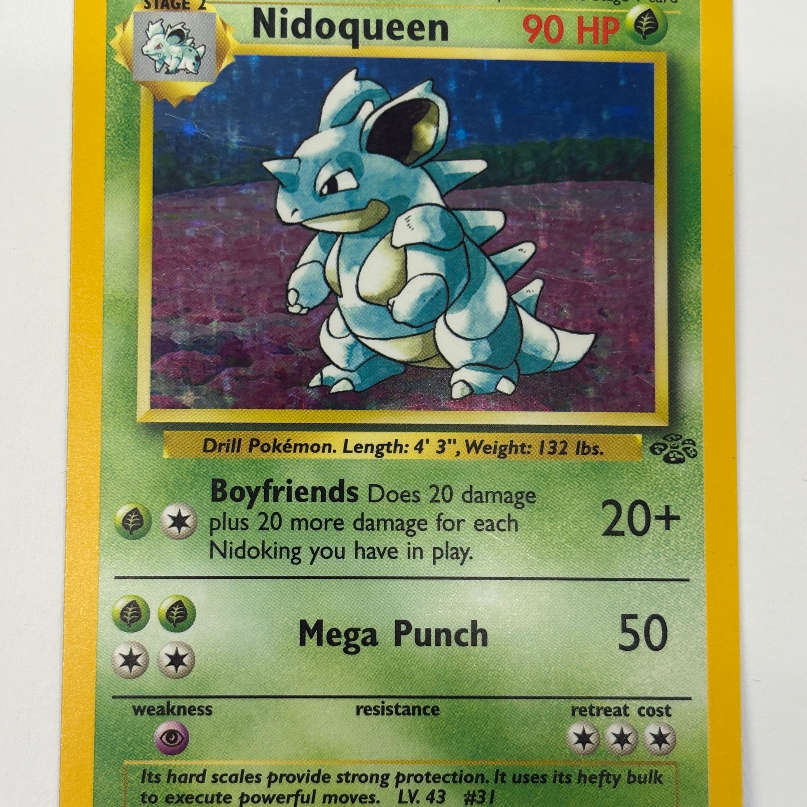 Pokémon TCG - Jungle Unlimited Nidoqueen Holo 7/64 NM