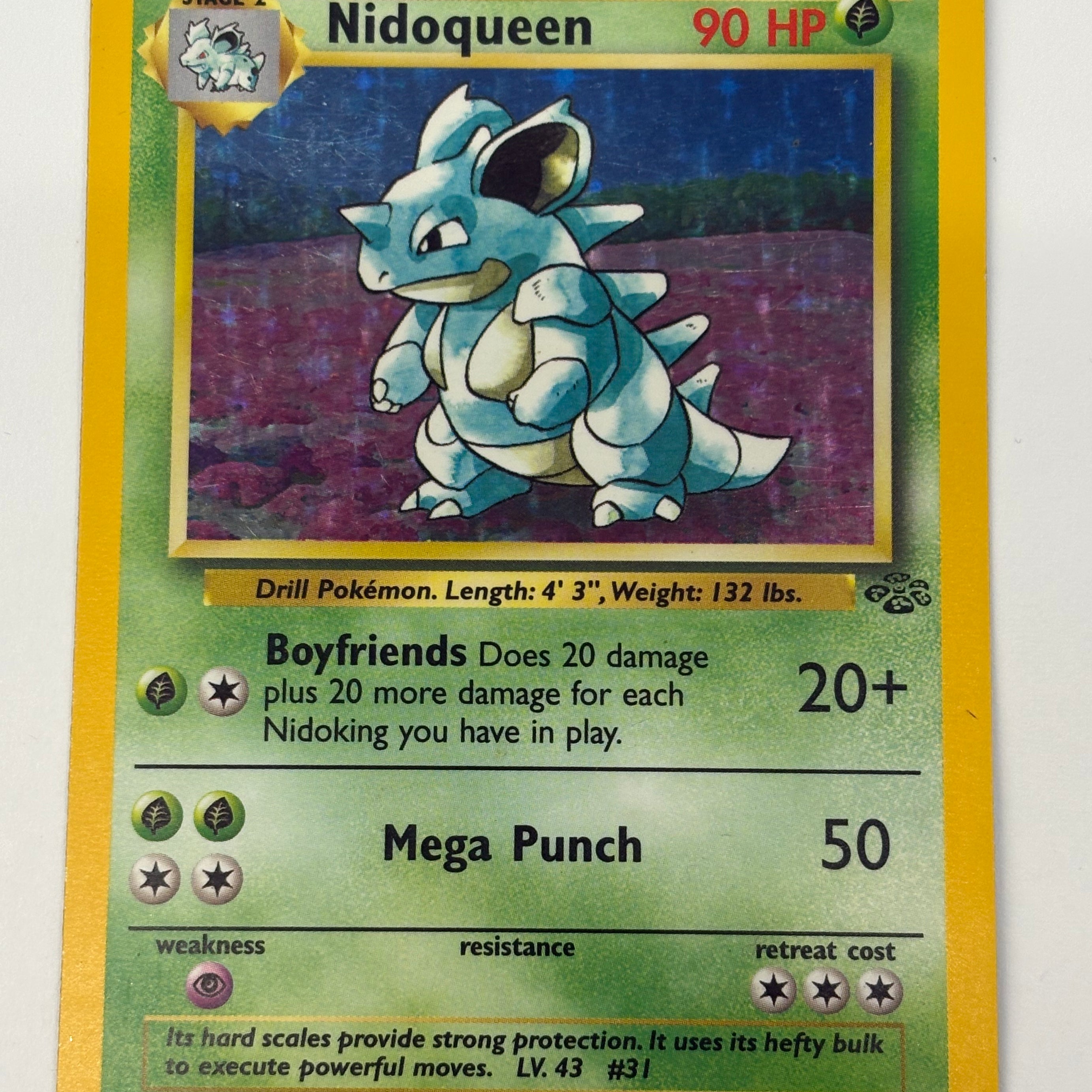 Pokémon TCG - Jungle Unlimited Nidoqueen Holo 7/64 MP