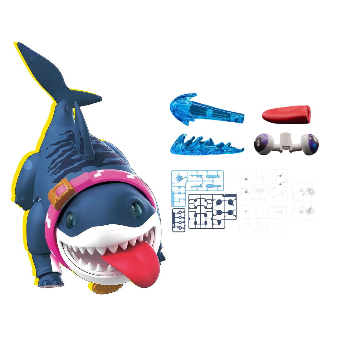 Blokees Champion Class Marvel Rivals Jeff The Land Shark Model Kit Action Figure