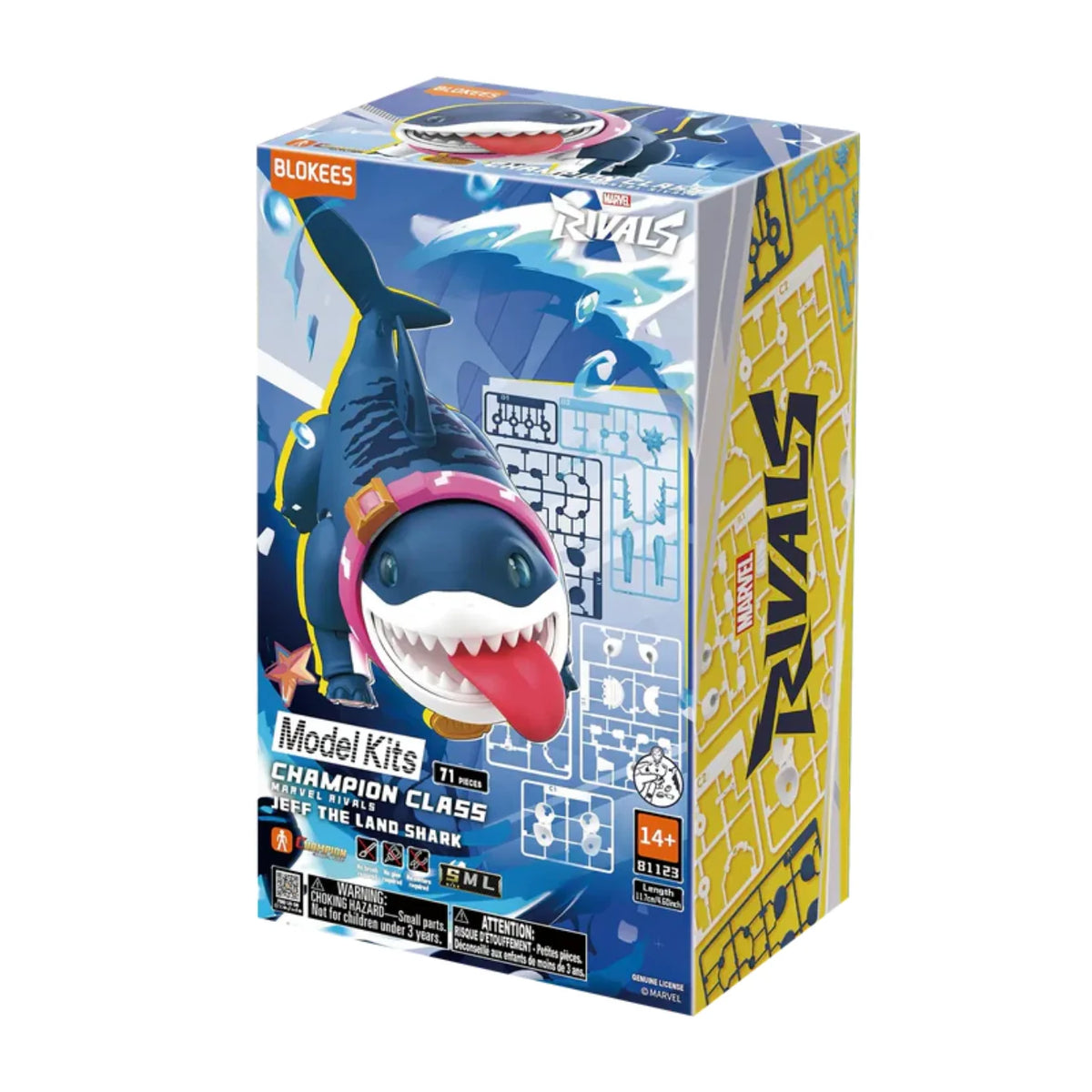 Blokees Champion Class Marvel Rivals Jeff The Land Shark Model Kit Action Figure