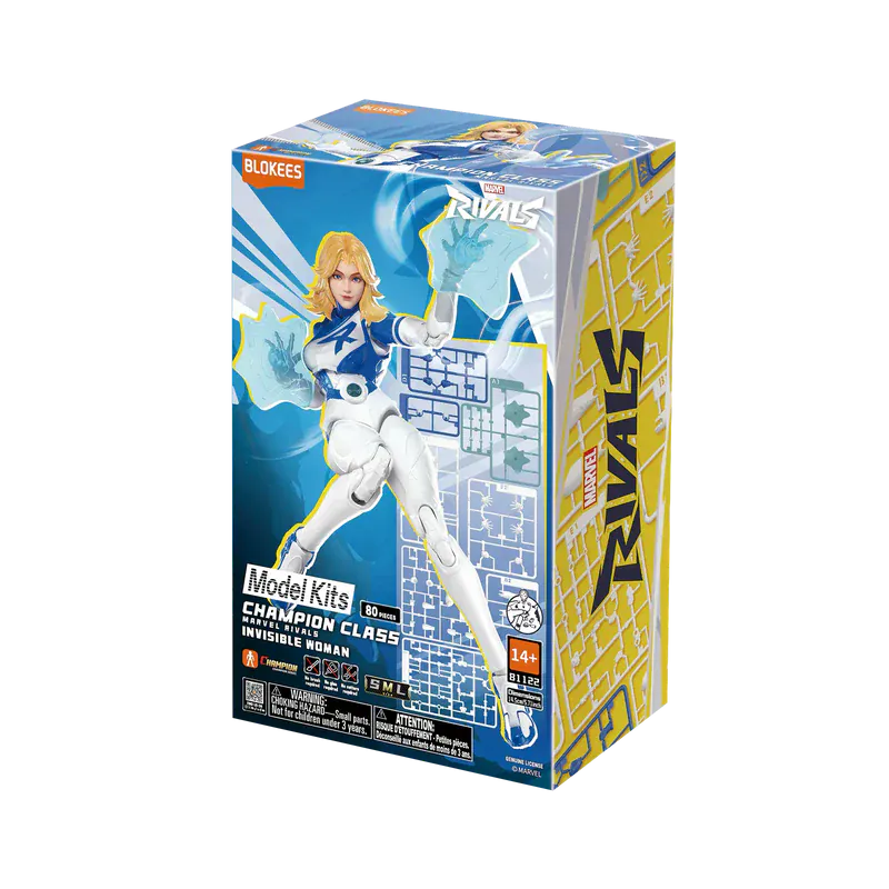 Blokees Champion Class Marvel Rivals Invisible Woman Model Kit Action Figure