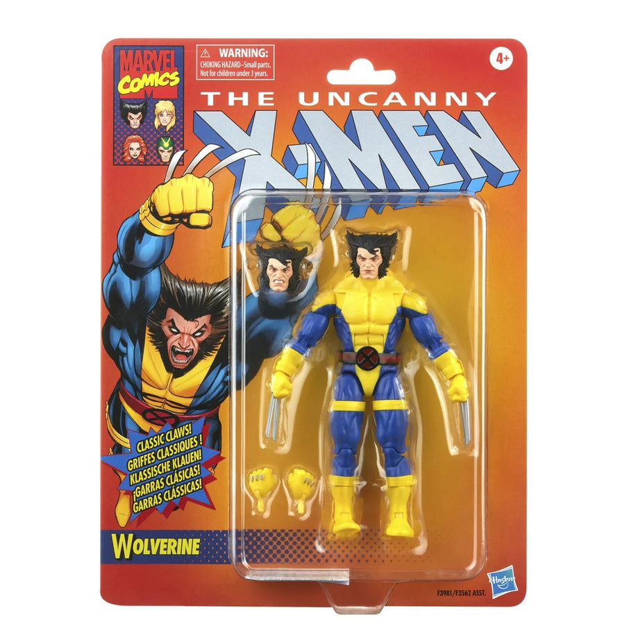 Hasbro Marvel Legends Retro Card Series The Uncanny X-Men Wolverine Action Figure