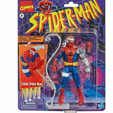 Hasbro Marvel Legends Retro Card Series Spider-man Cyborg Spider-Man Action Figure