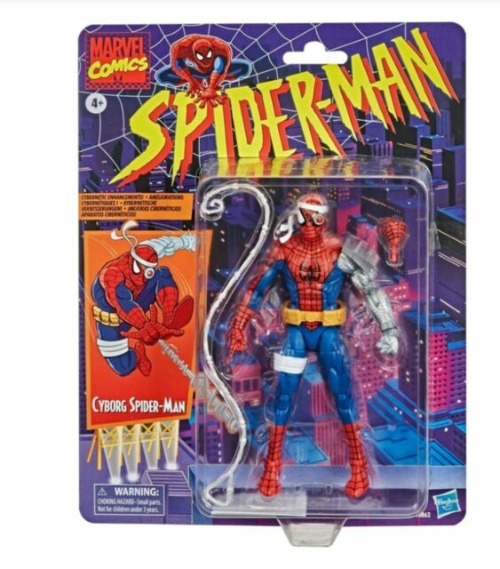 Hasbro Marvel Legends Retro Card Series Spider-man Cyborg Spider-Man Action Figure