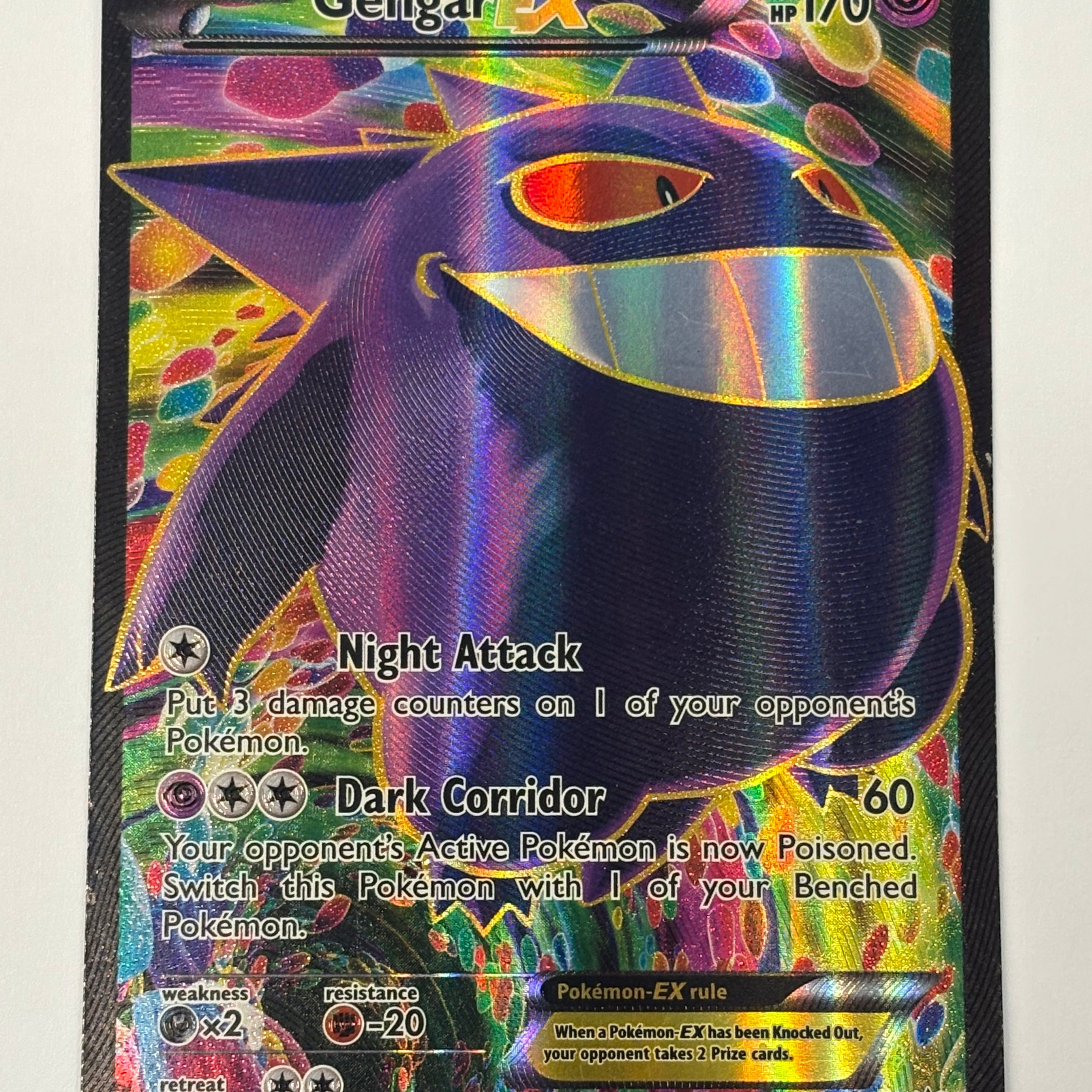Pokémon TCG - XY Phantom Forces Gengar EX 114/119 DMG