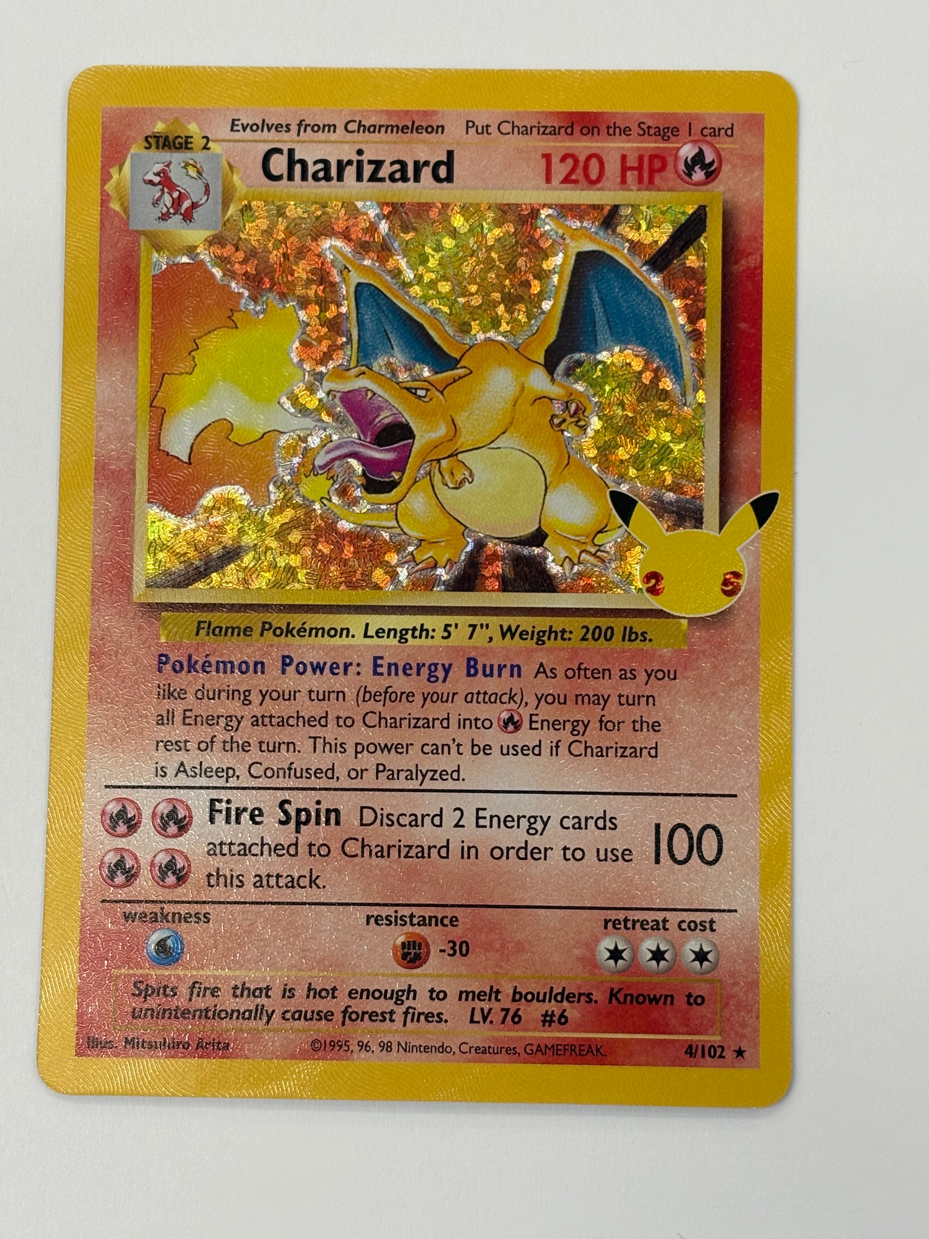 Pokémon TCG - Celebrations Charizard 4/102 NM