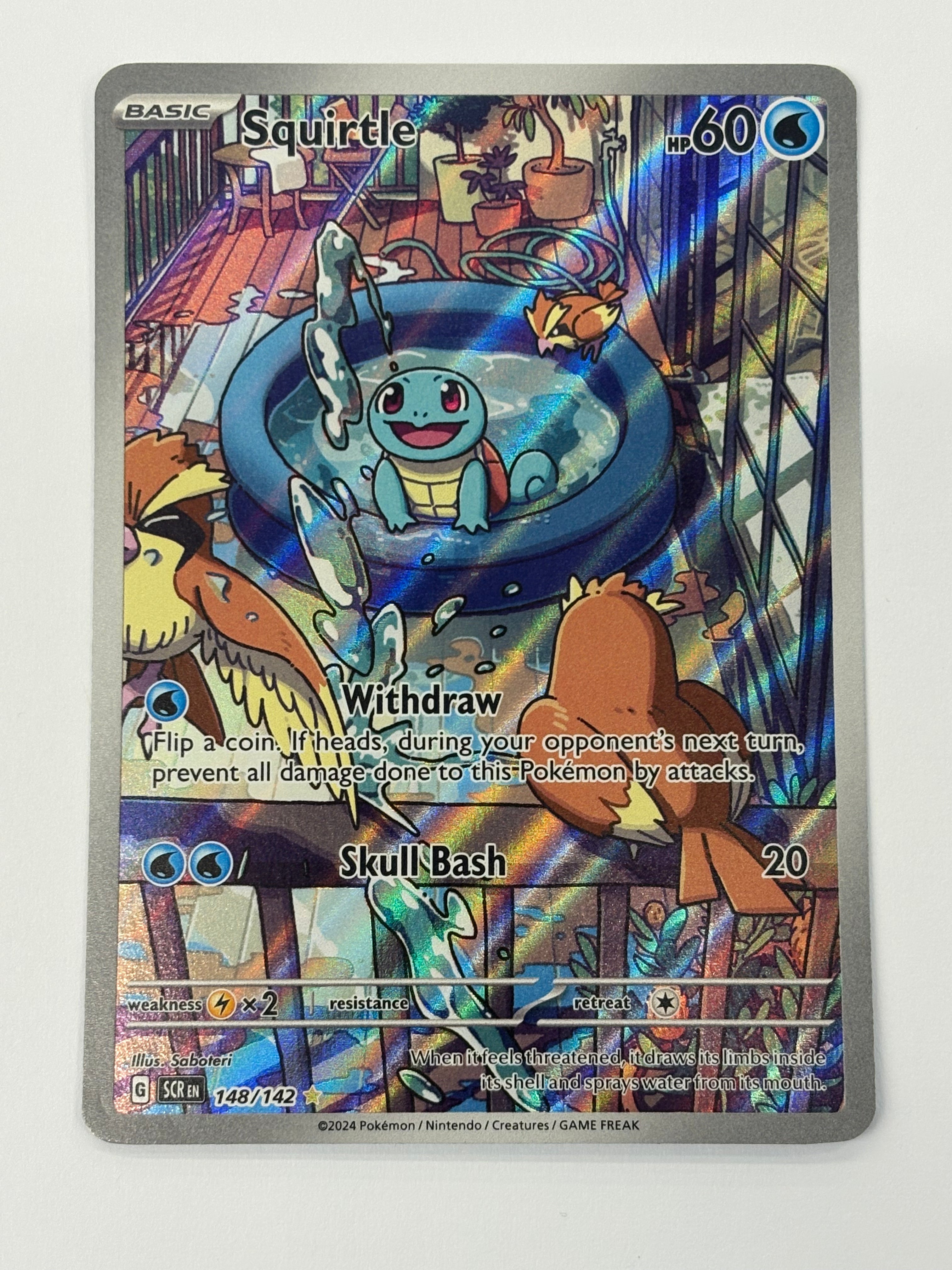 Pokémon TCG - Stellar Crown Squirtle 148/142 NM