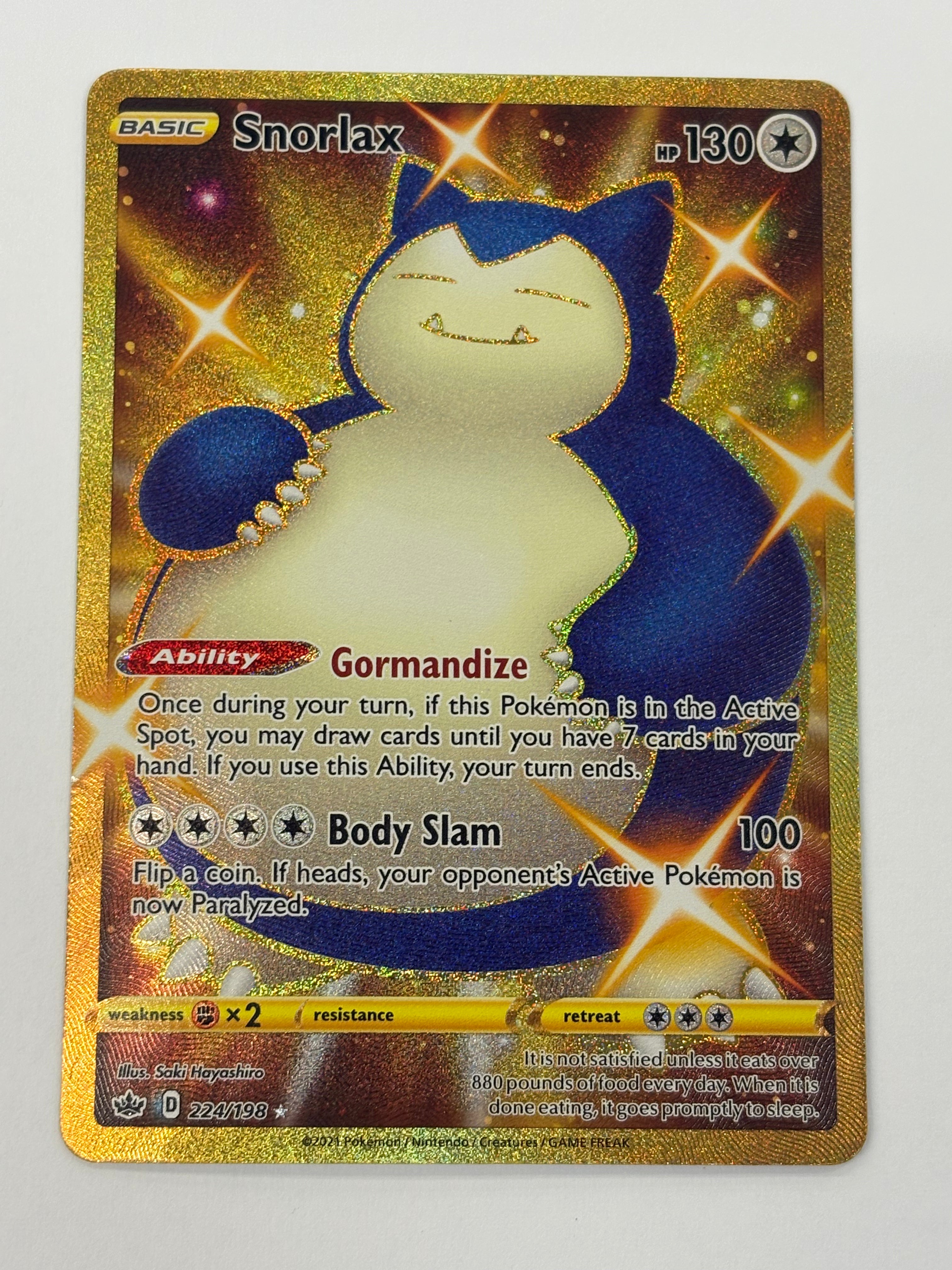 Pokémon TCG - Chilling Reign Snorlax 224/198 HP
