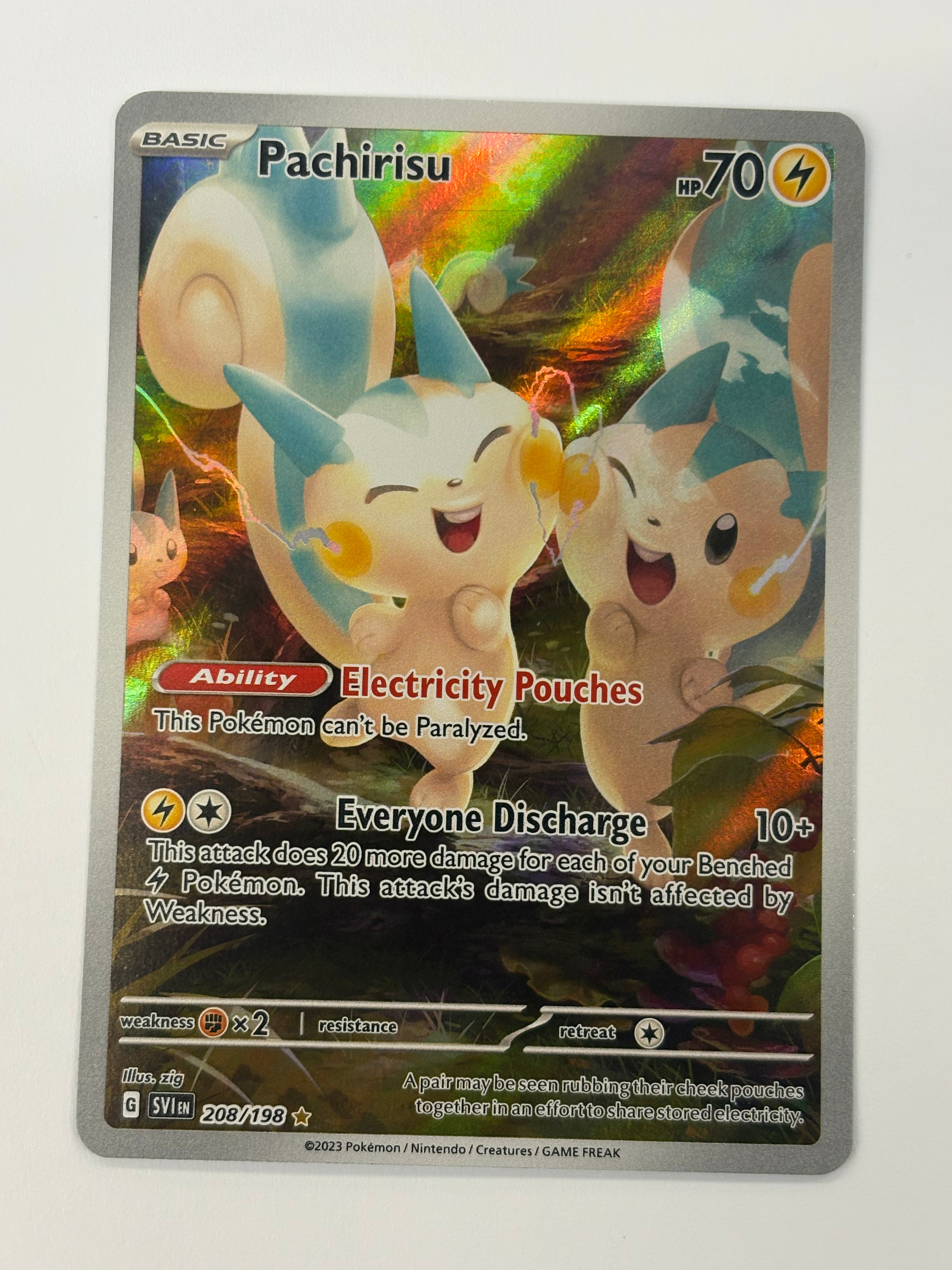 Pokémon TCG - Scarlet & Violet Pachirisu 208/198 NM