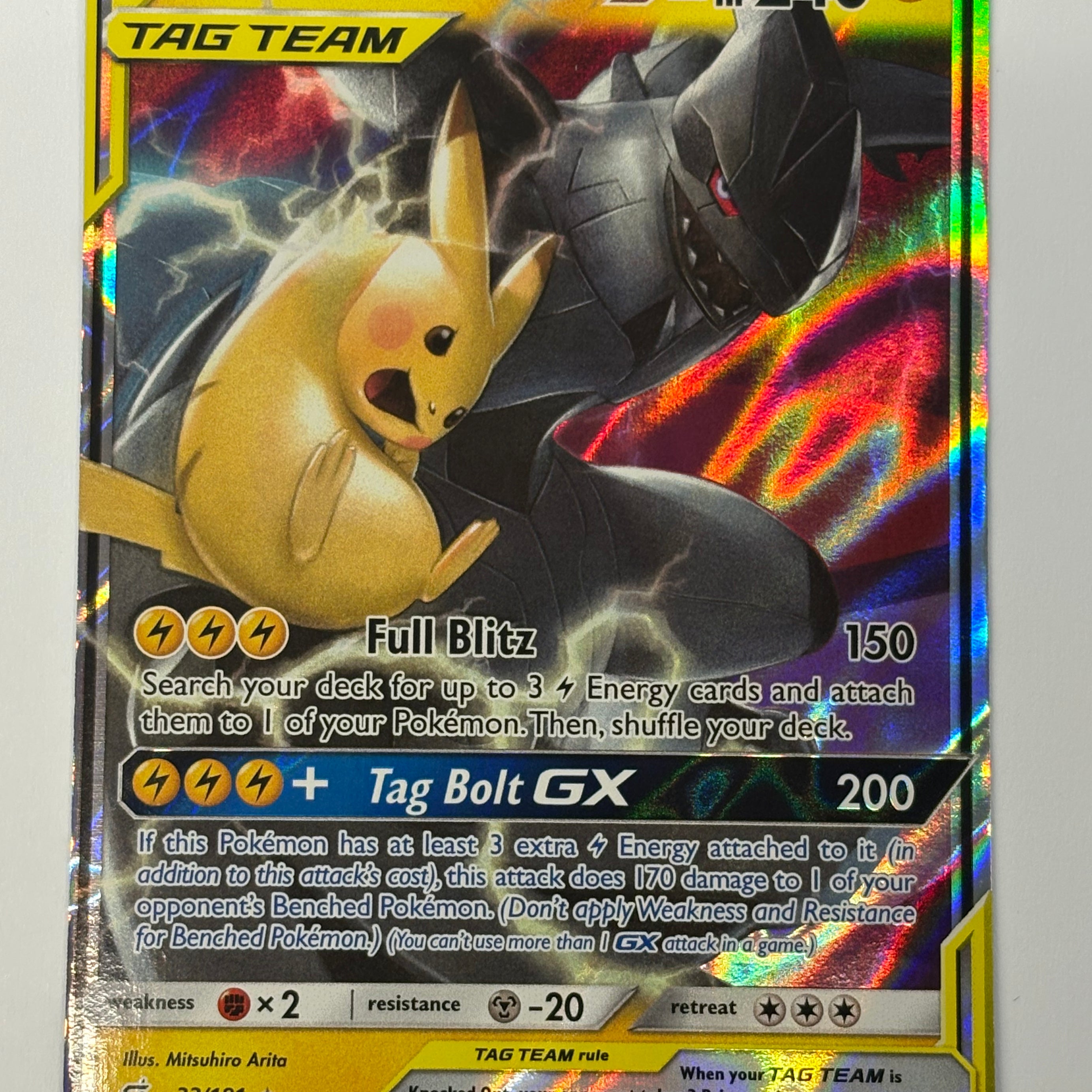 Pokémon TCG - Team Up Pikachu & Zekrom GX Tag Team 113/181 NM