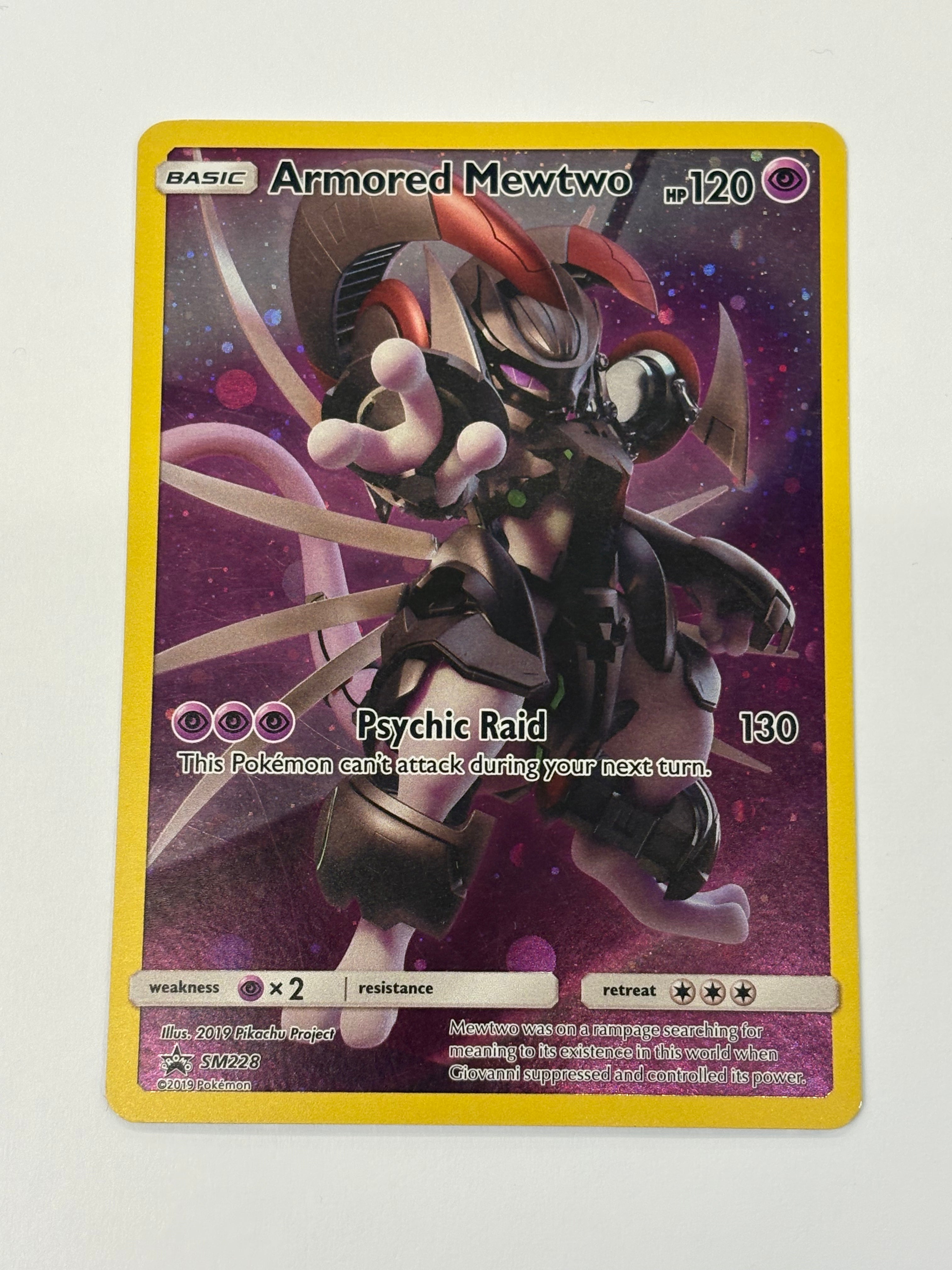 Pokémon TCG - Sun & Moon Promo Armored Mewtwo SM228 DMG