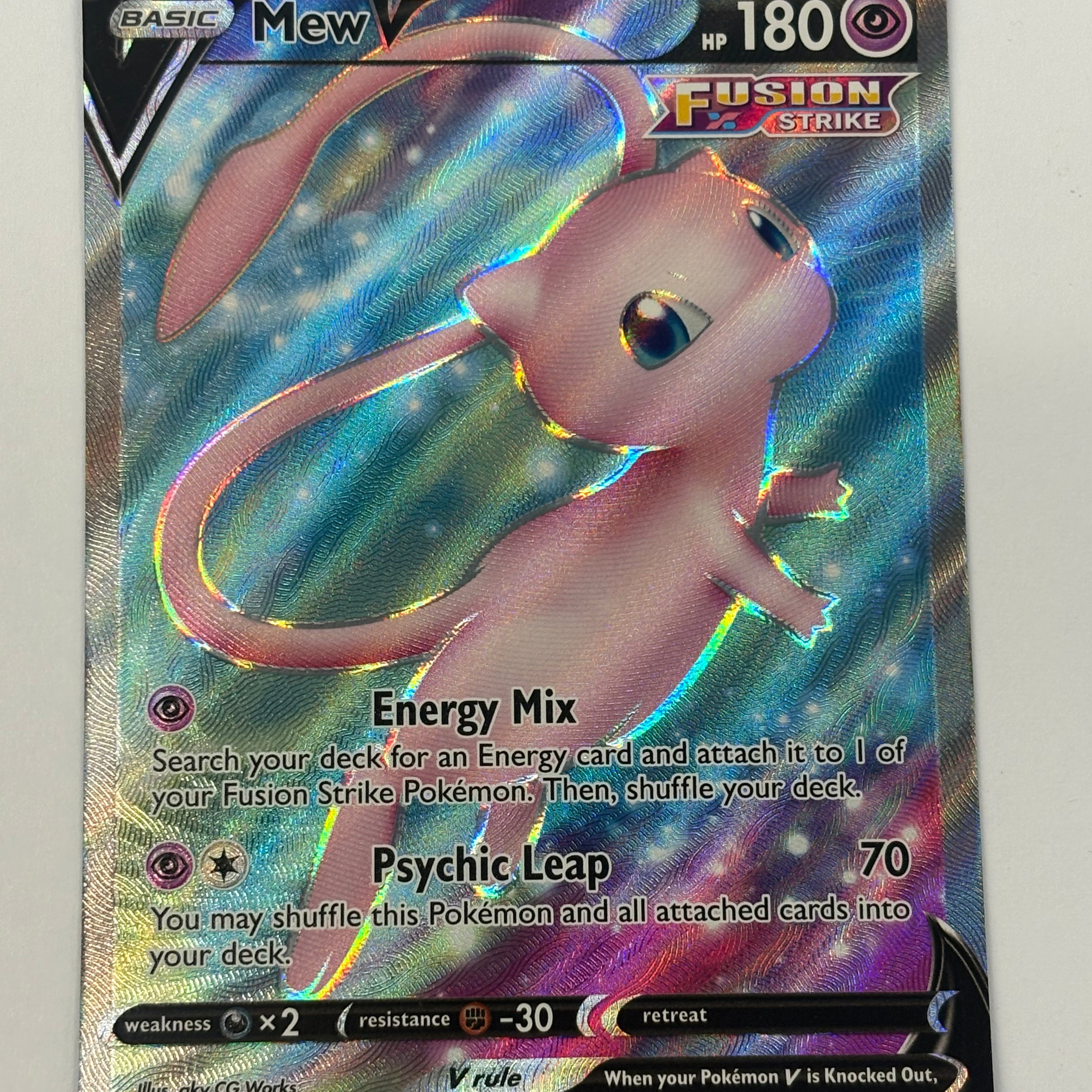 Pokémon TCG - Fusion Strike Mew V 250/264 NM