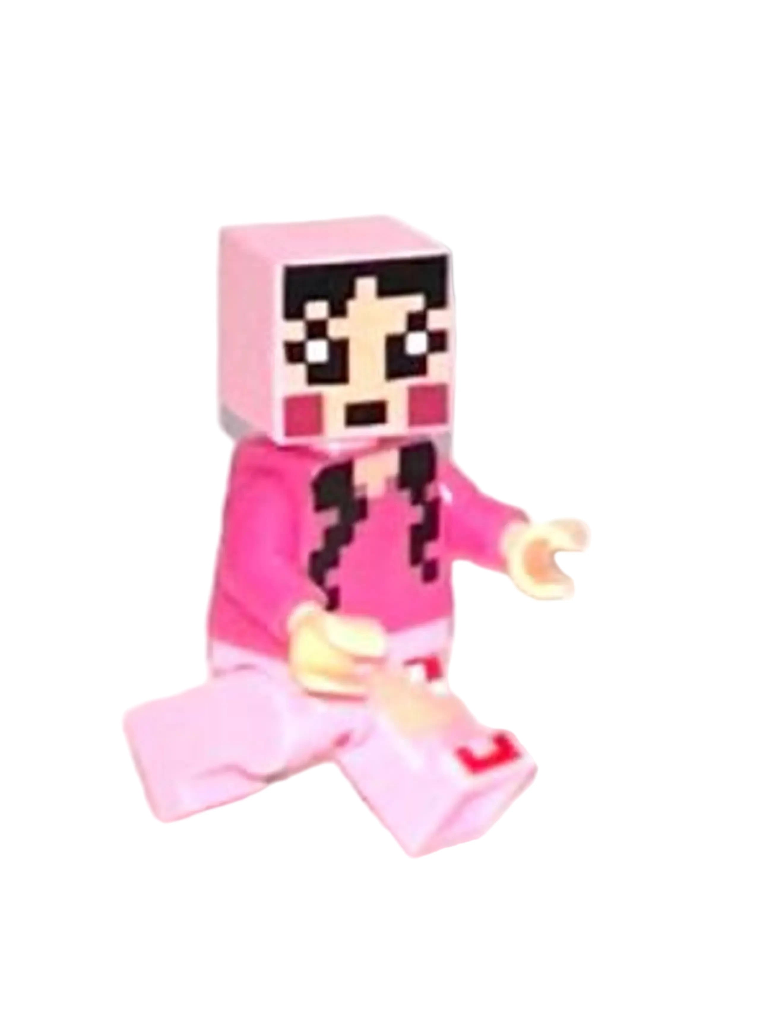 Minecraft Pink Girl #1 Mini Block Figure