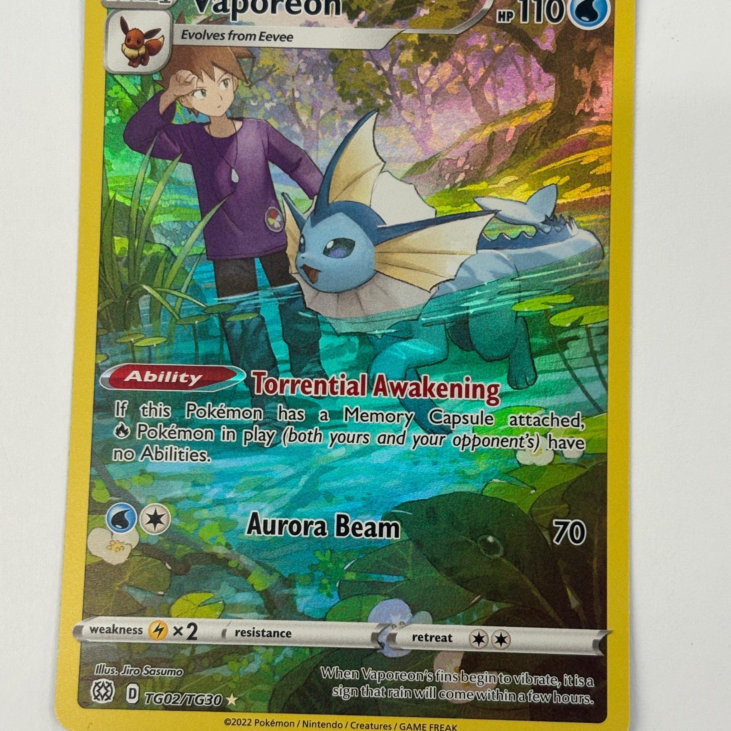Pokémon TCG - Brilliant Stars Vaporeon TG02/TG30 NM
