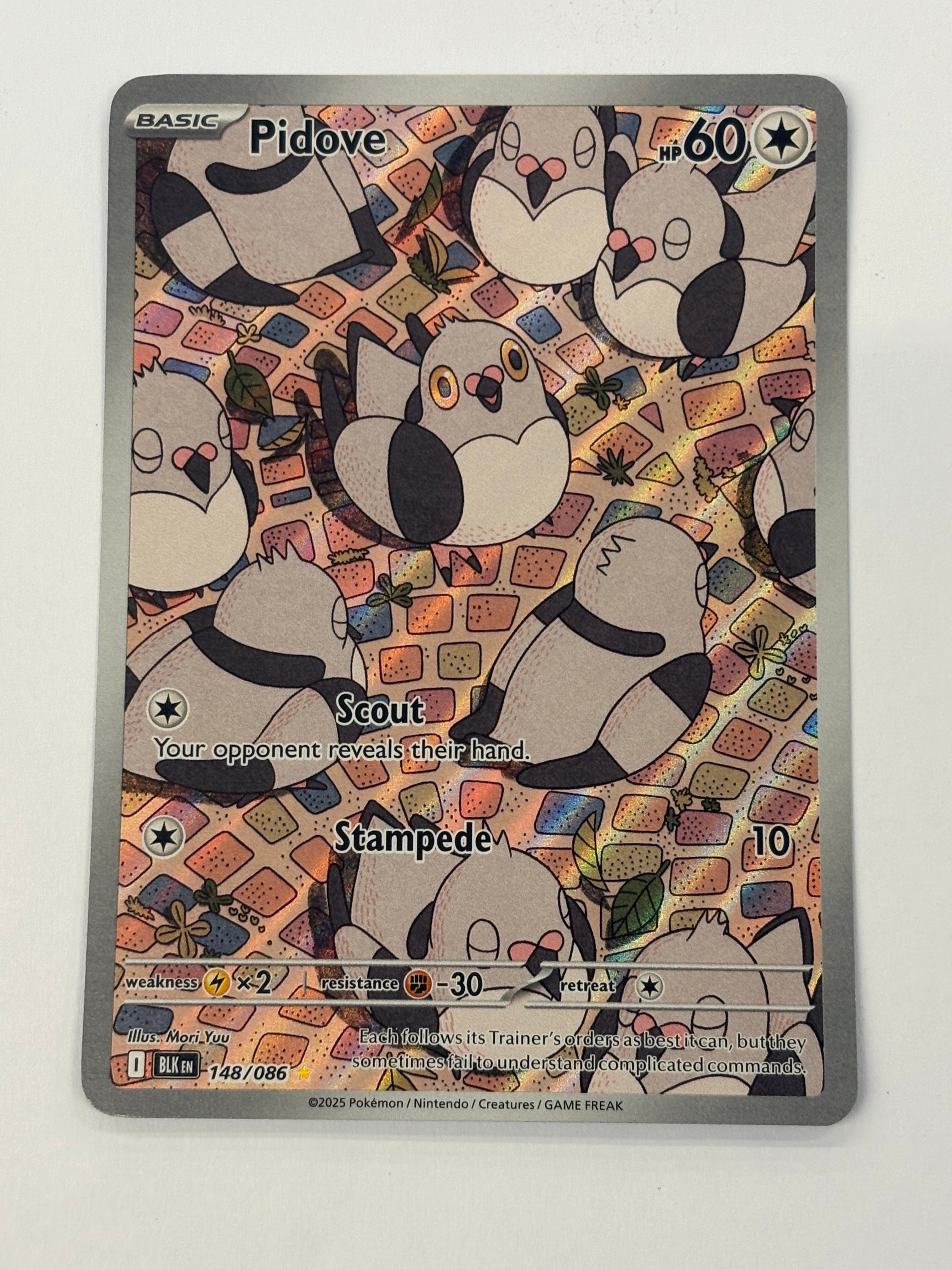 Pokémon TCG - Black Bolt Pidove 148/86 NM