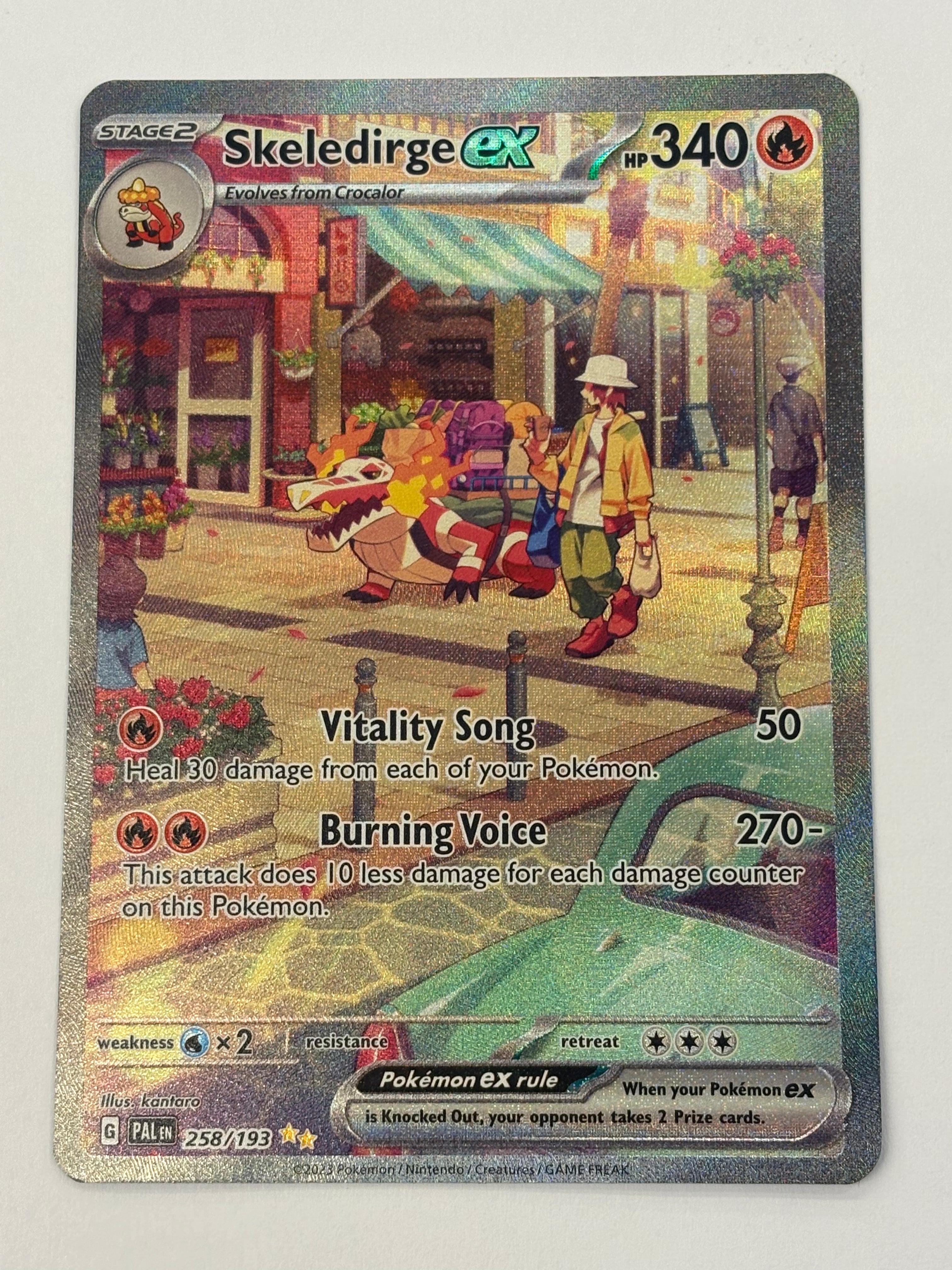 Pokémon TCG - Paldea Evolved Skeledirge ex 258/193 LP