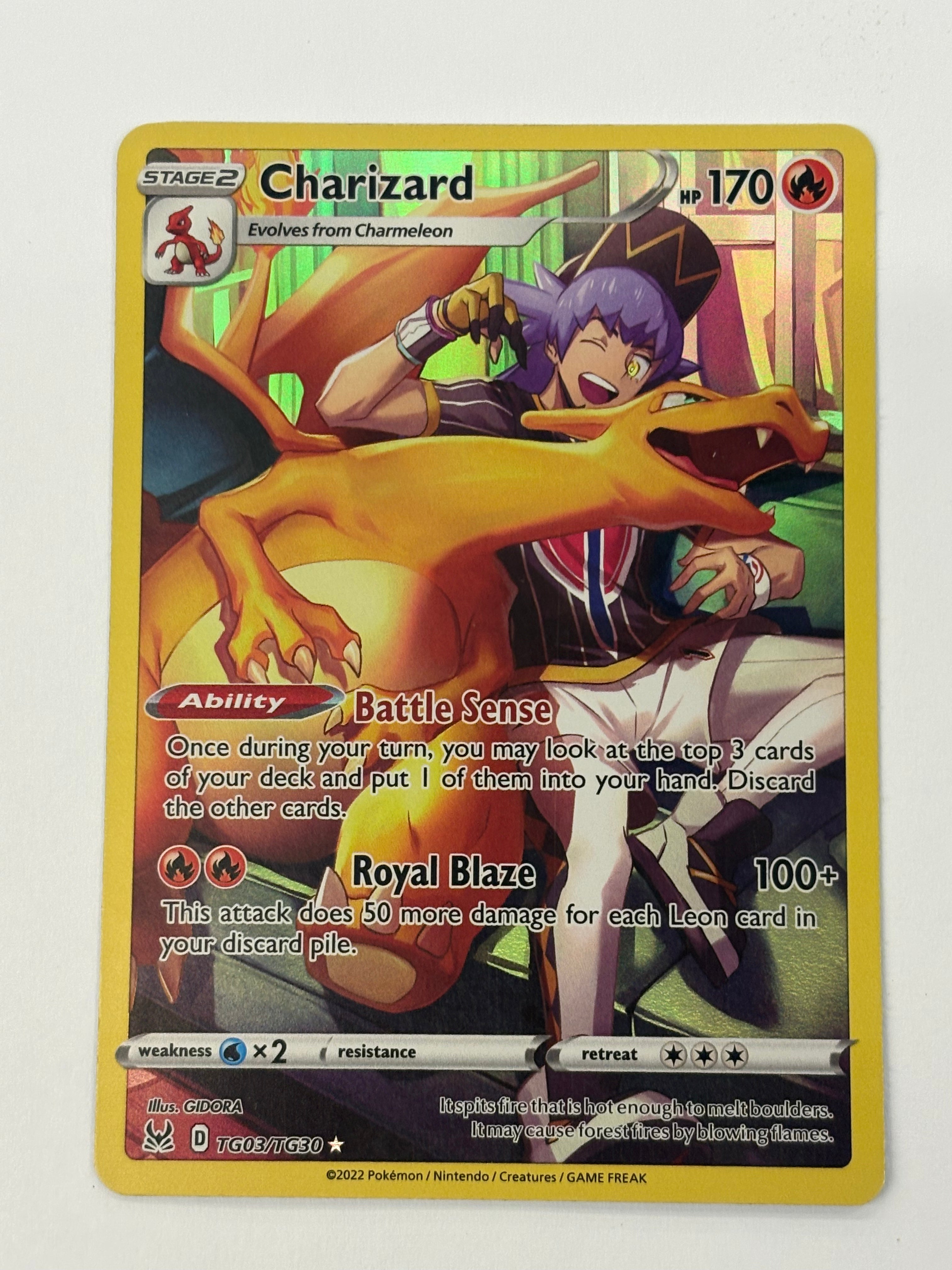 Pokémon TCG - Lost Origin Charizard TG03/TG30 LP
