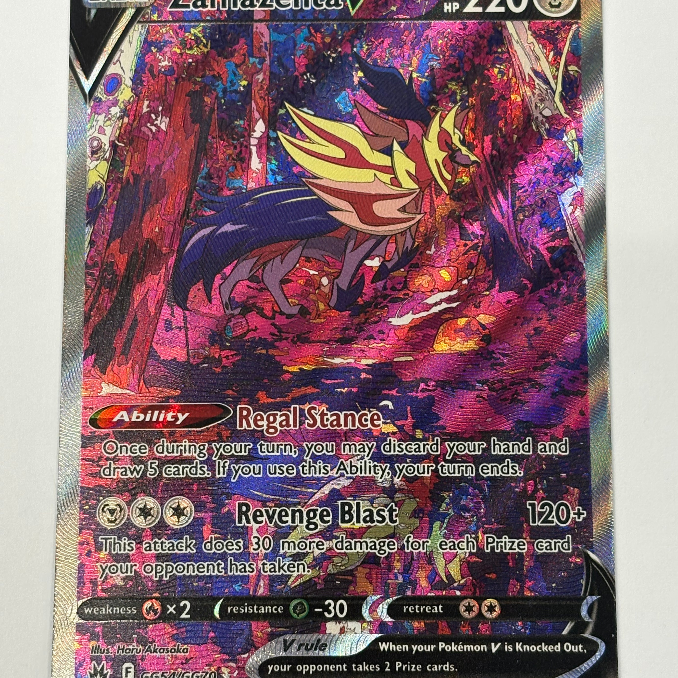 Pokémon TCG - Crown Zenith Zamazenta V TG03/TG30 NM