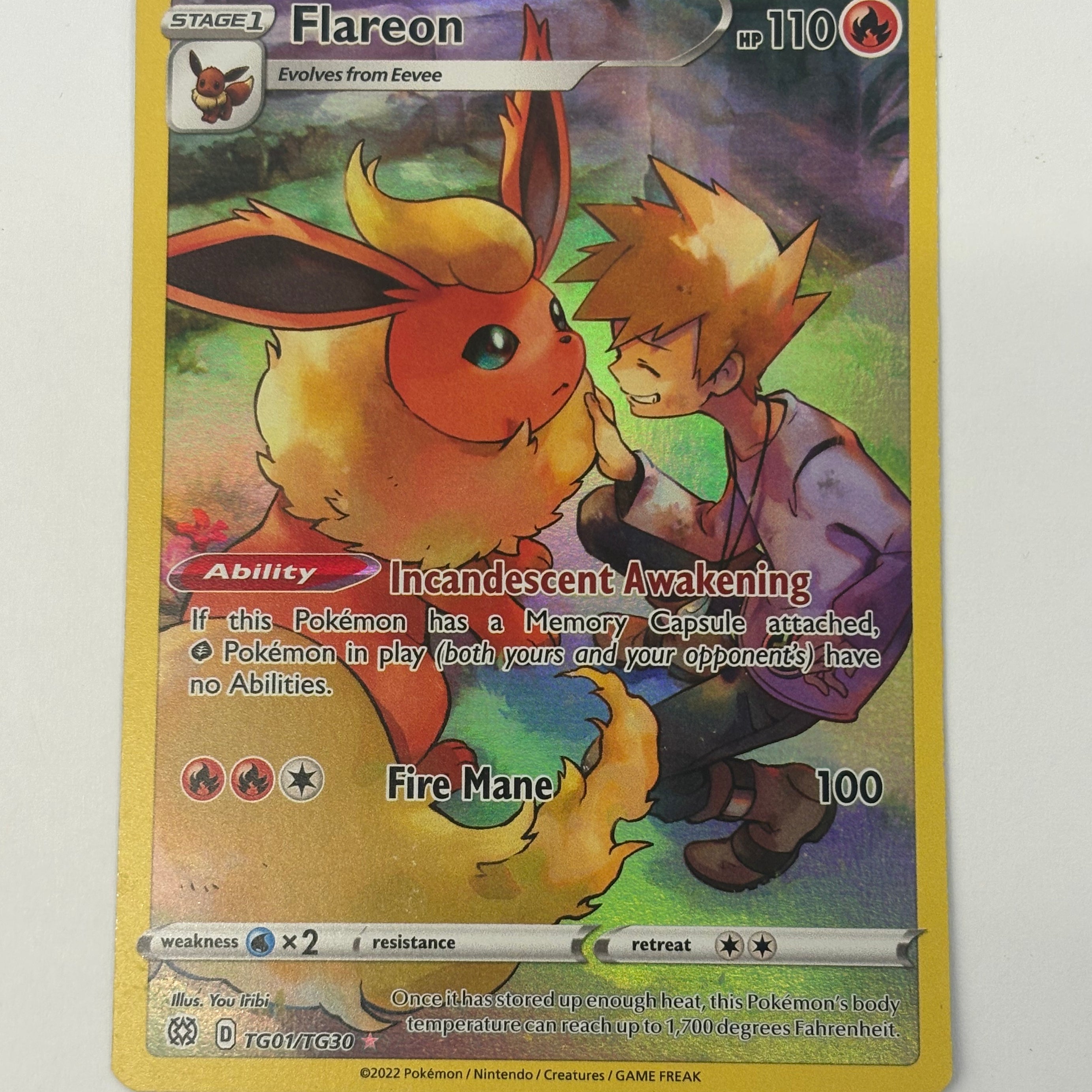 Pokémon TCG - Brilliant Stars Flareon TG01/TG30 LP
