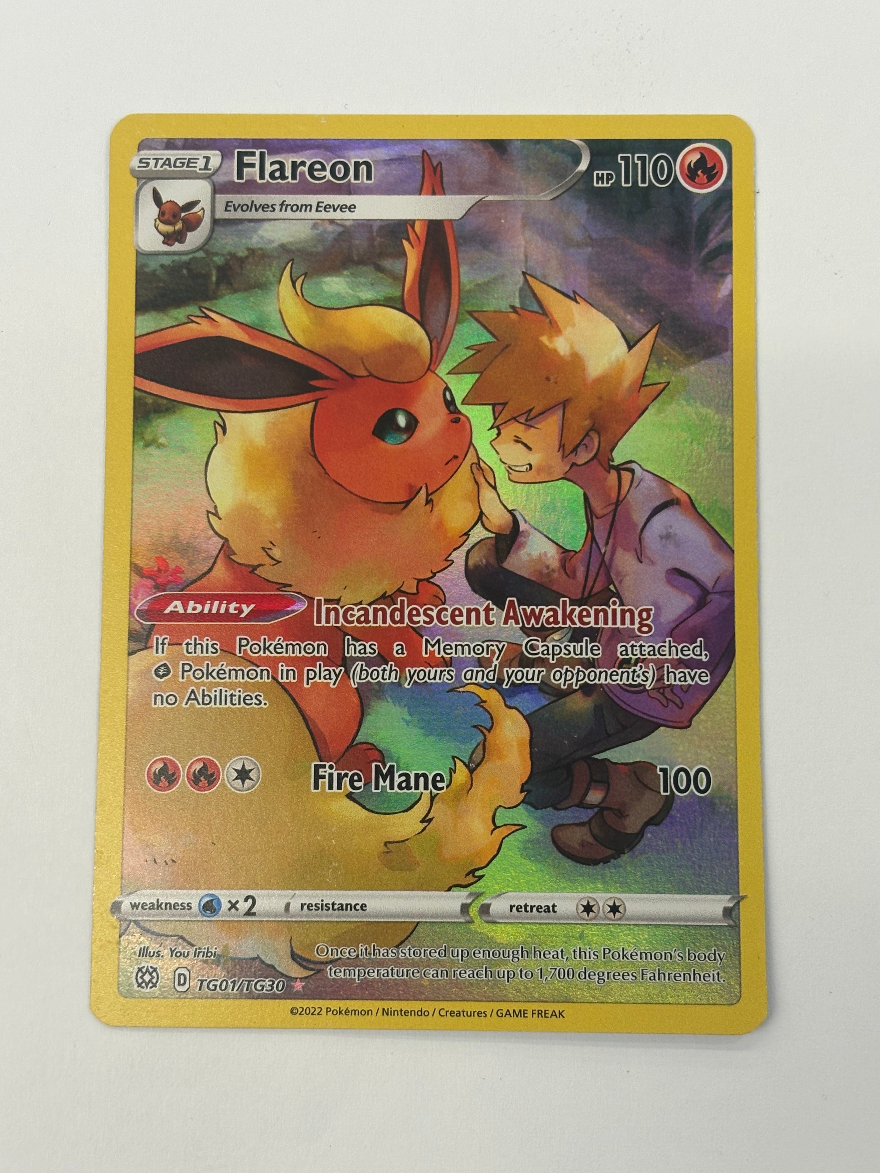 Pokémon TCG - Brilliant Stars Flareon TG01/TG30 LP
