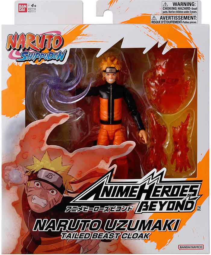 Bandai Anime Heroes Beyond Naruto Uzumaki Tailed Beast Cloak Action Figure