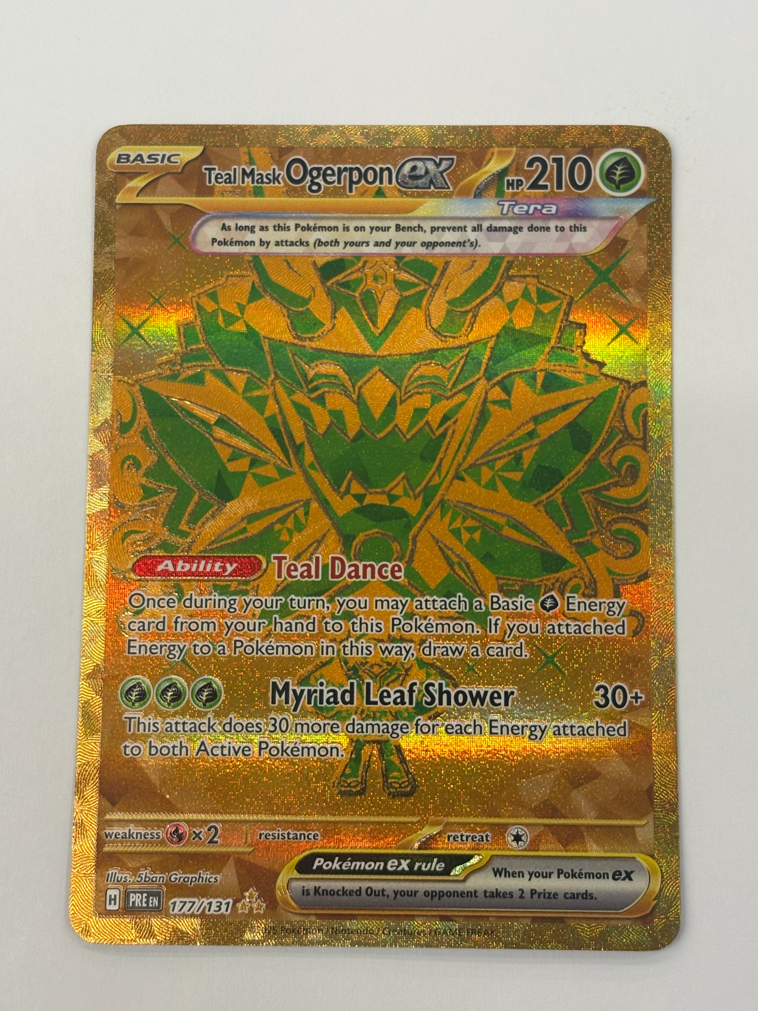 Pokémon TCG - Prismatic Evolutions Teal Mask Ogerpon ex 177/131 NM