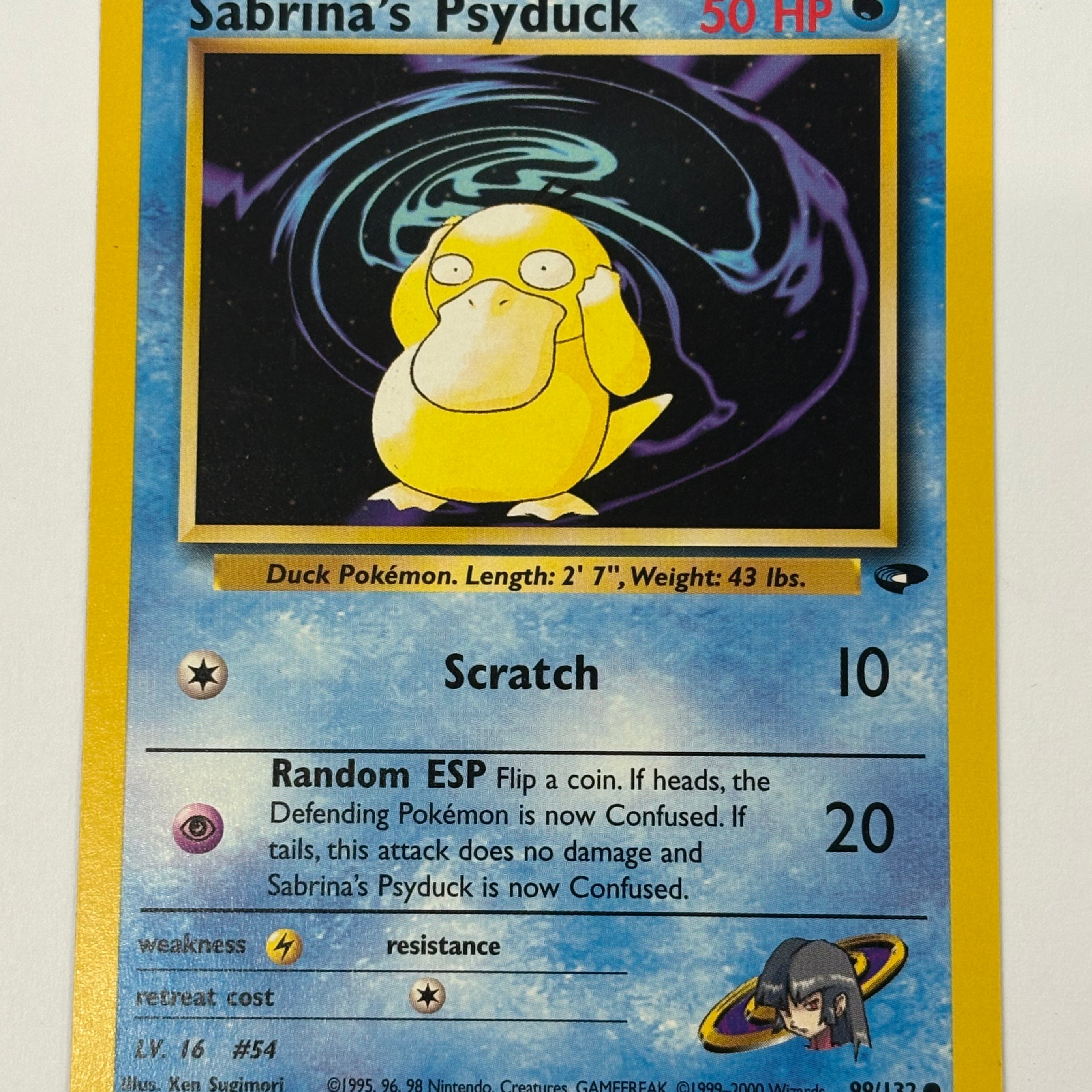 Pokémon TCG - Gym Heroes Unlimited Sabrina’s Psyduck 99/132 NM