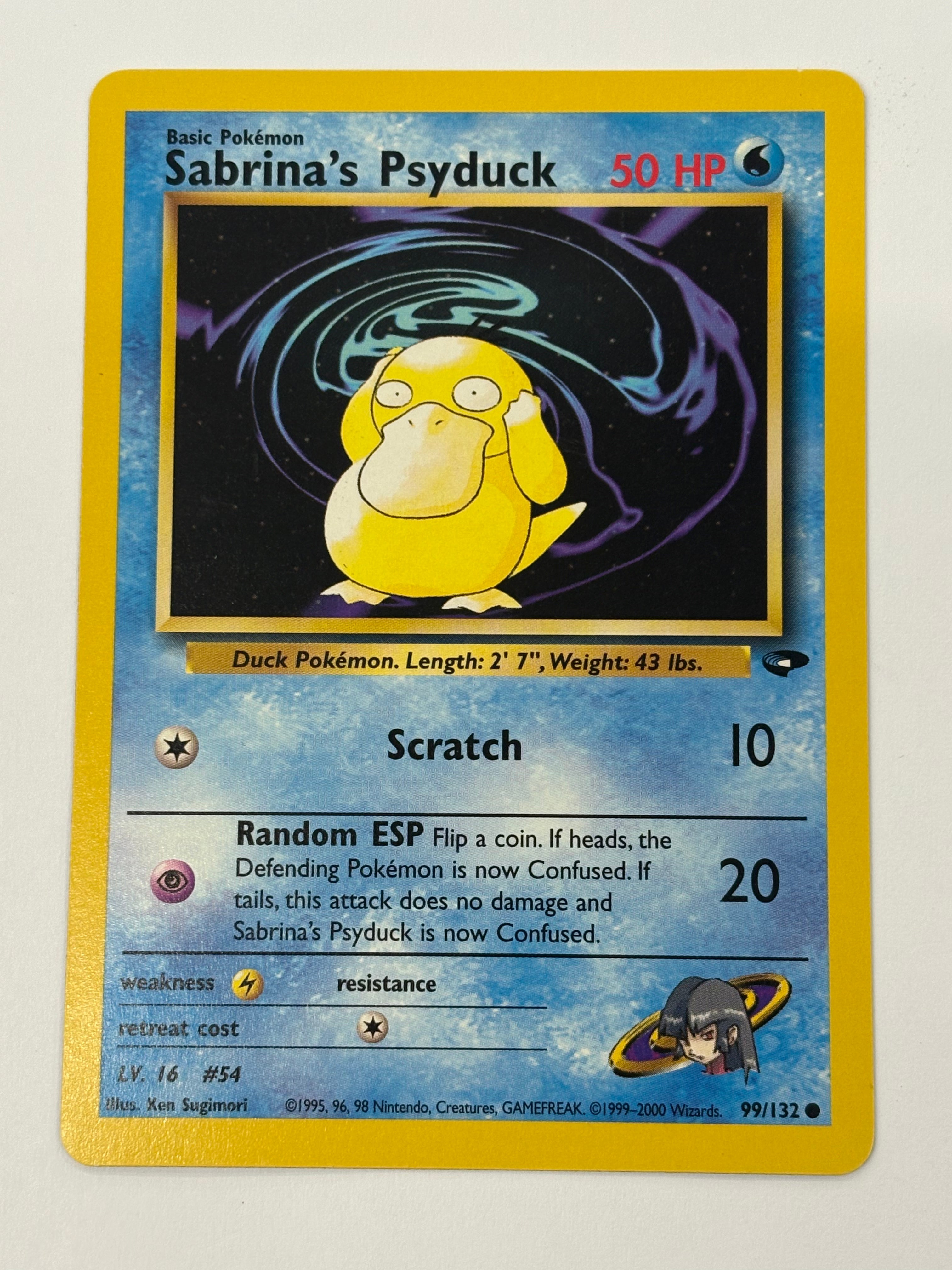 Pokémon TCG - Gym Heroes Unlimited Sabrina’s Psyduck 99/132 NM