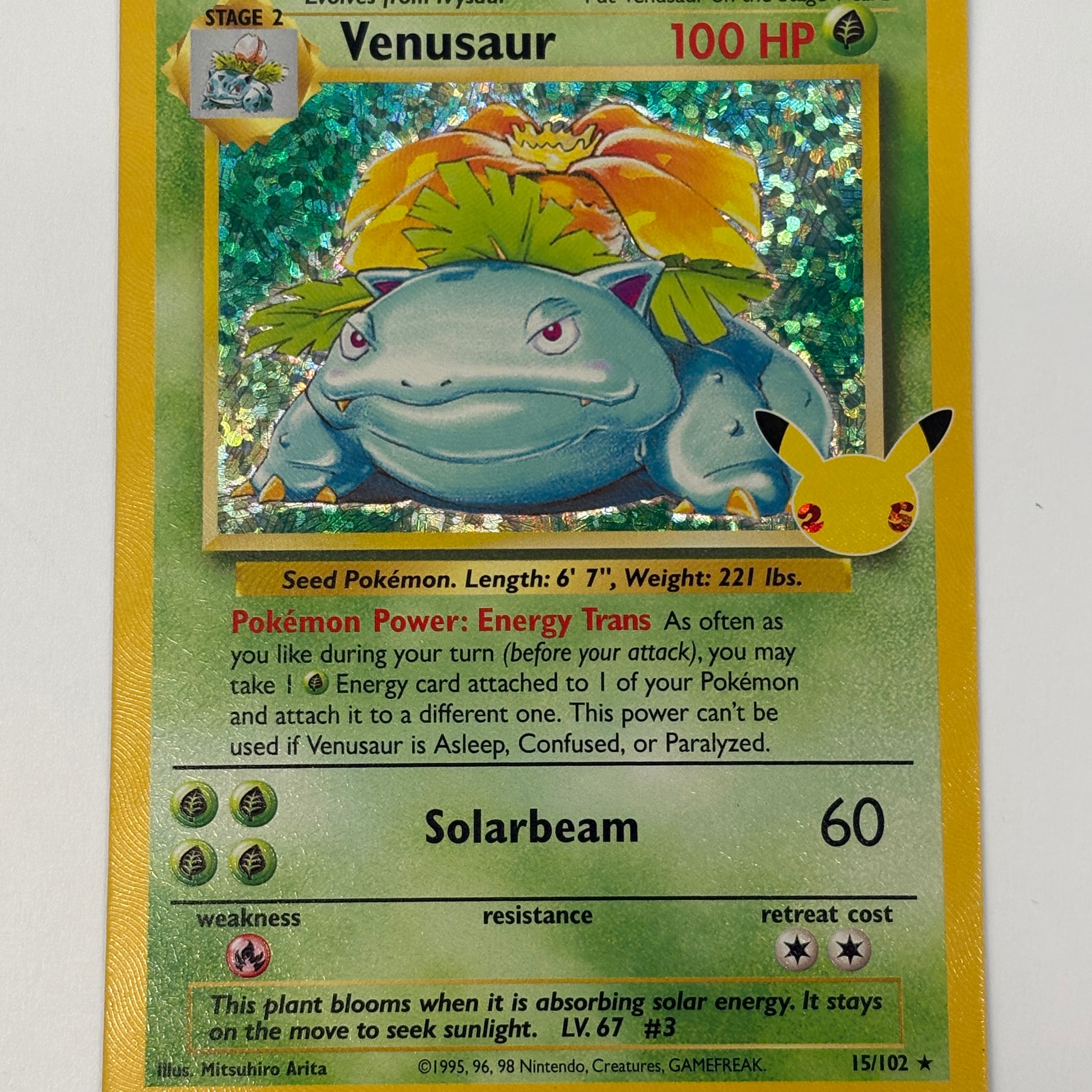 Pokémon TCG - Celebrations Venusaur 15/102 MP