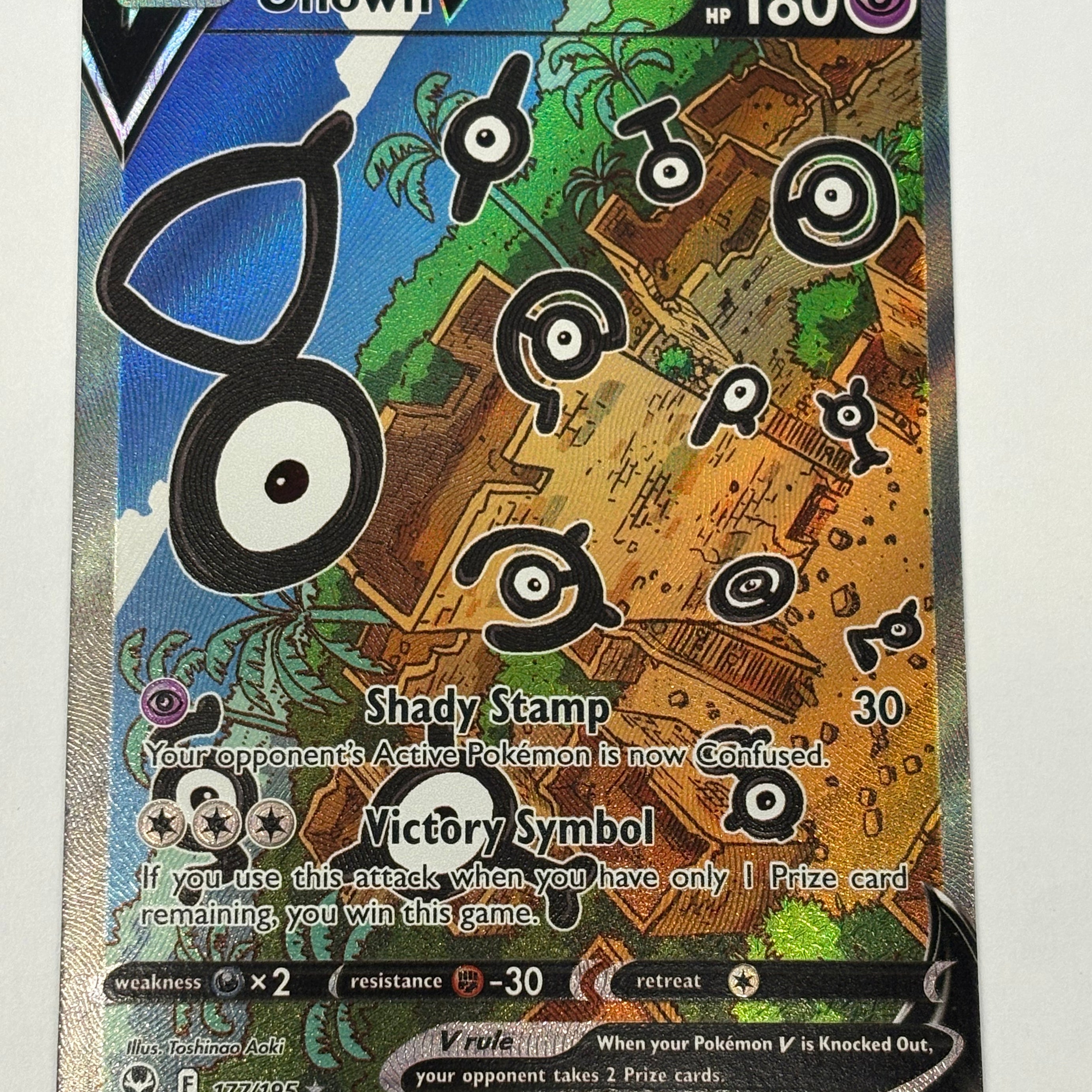 Pokémon TCG - Silver Tempest Unown V 177/195 NM