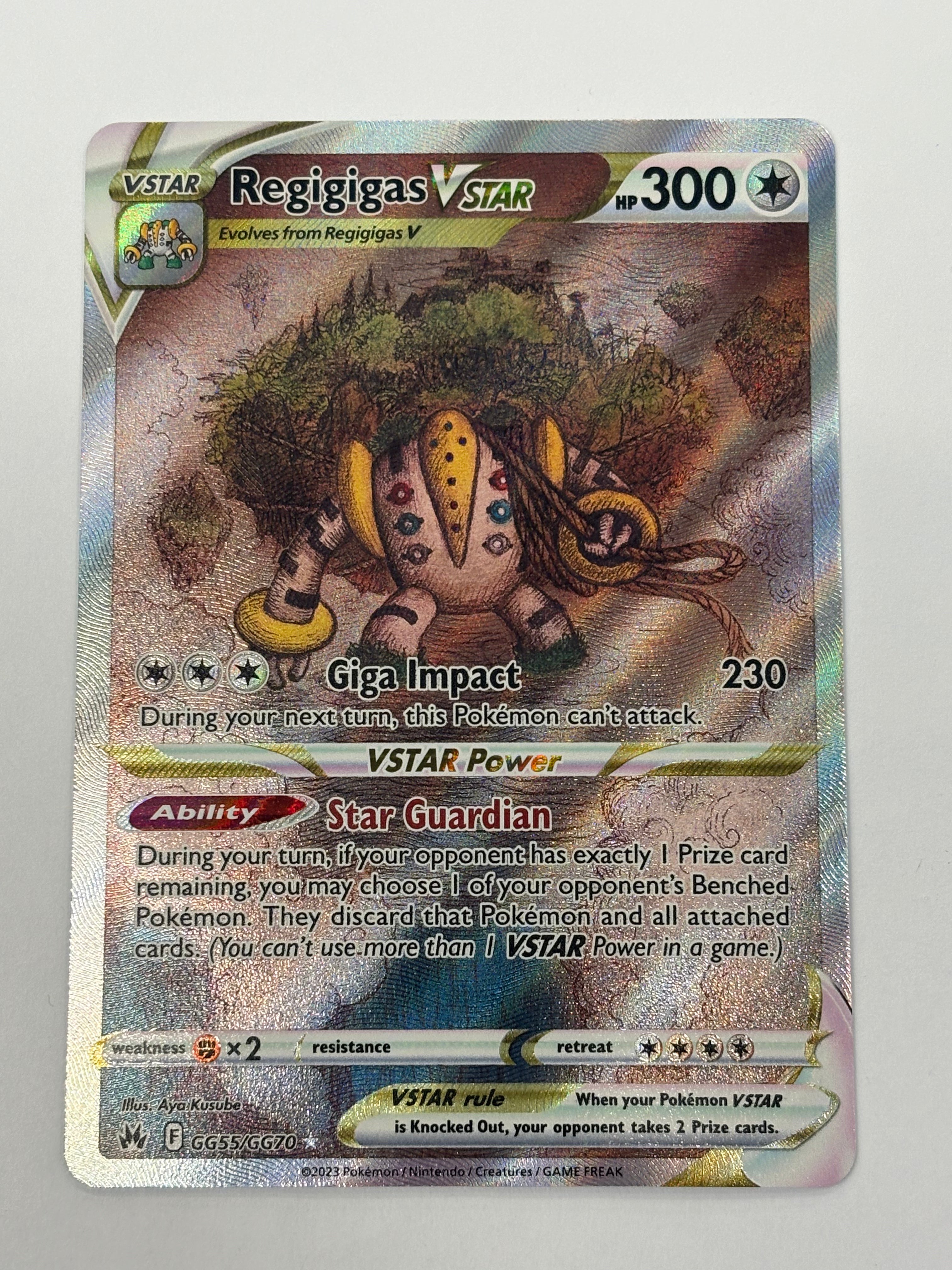 Pokémon TCG - Crown Zenith Regigigas VSTAR GG55/GG70 NM
