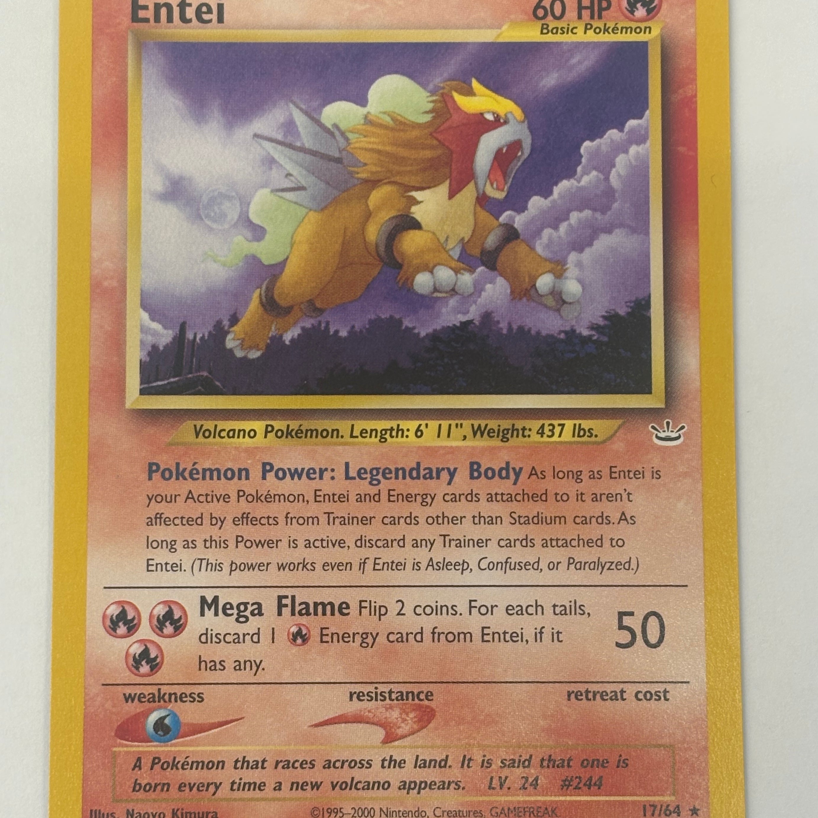 Pokémon TCG - Neo Revelation Unlimited Entei 14/64 NM