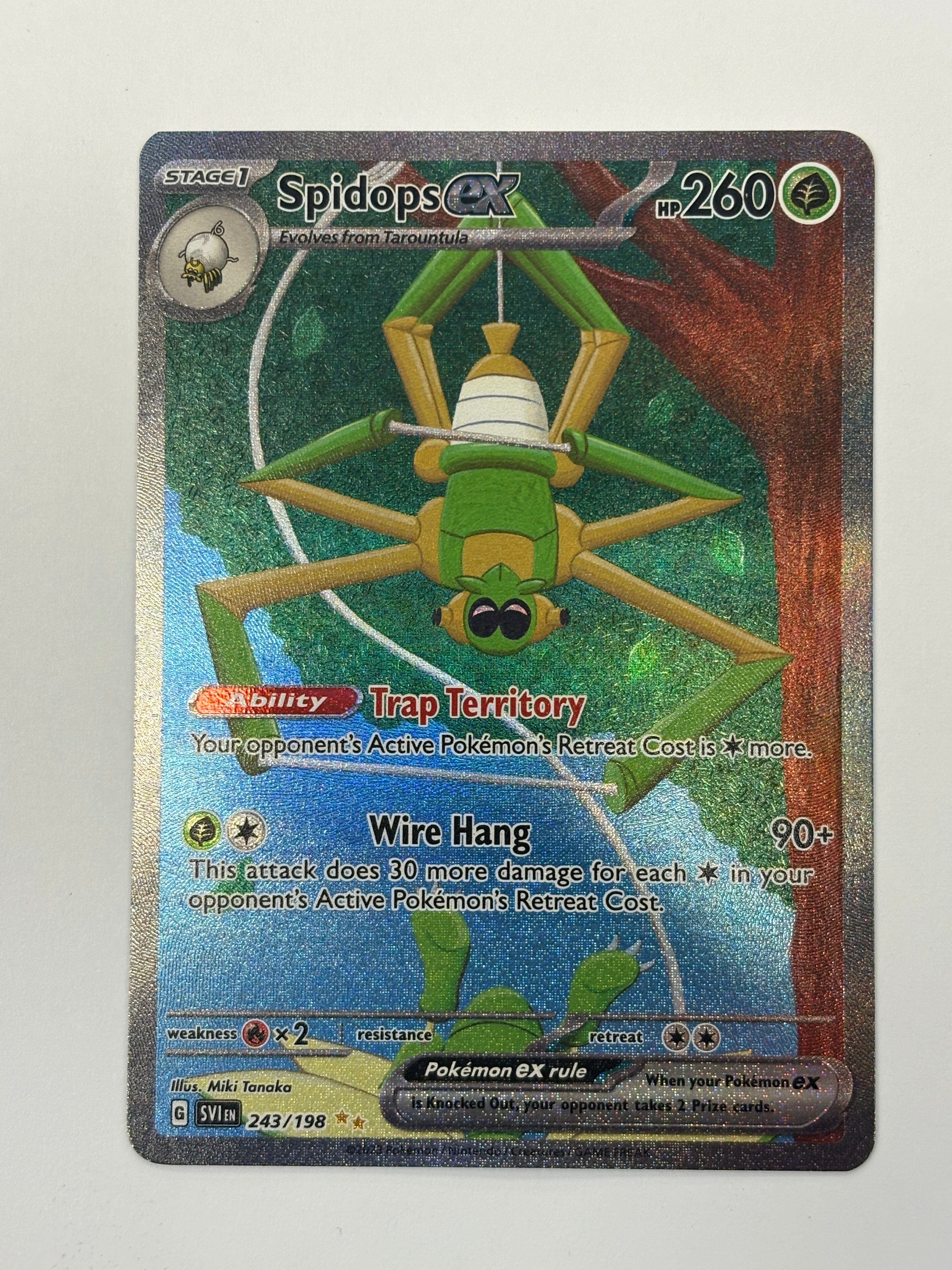 Pokémon TCG - Scarlet & Violet Spidops ex 243/198 NM