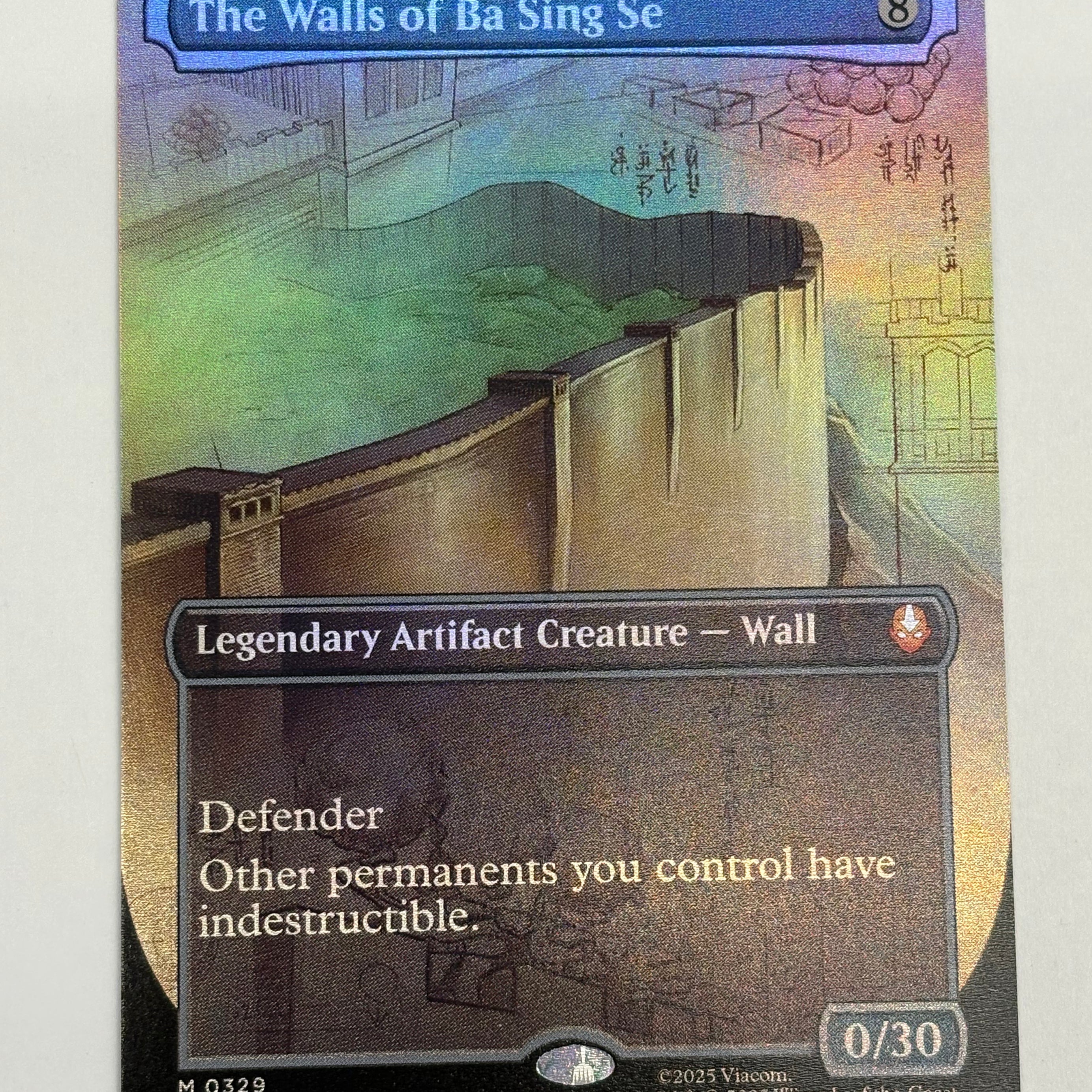 Magic The Gathering TCG - Avatar the Last Airbender The Walls of Ba Sing Se 329 (Showcase Holo) NM