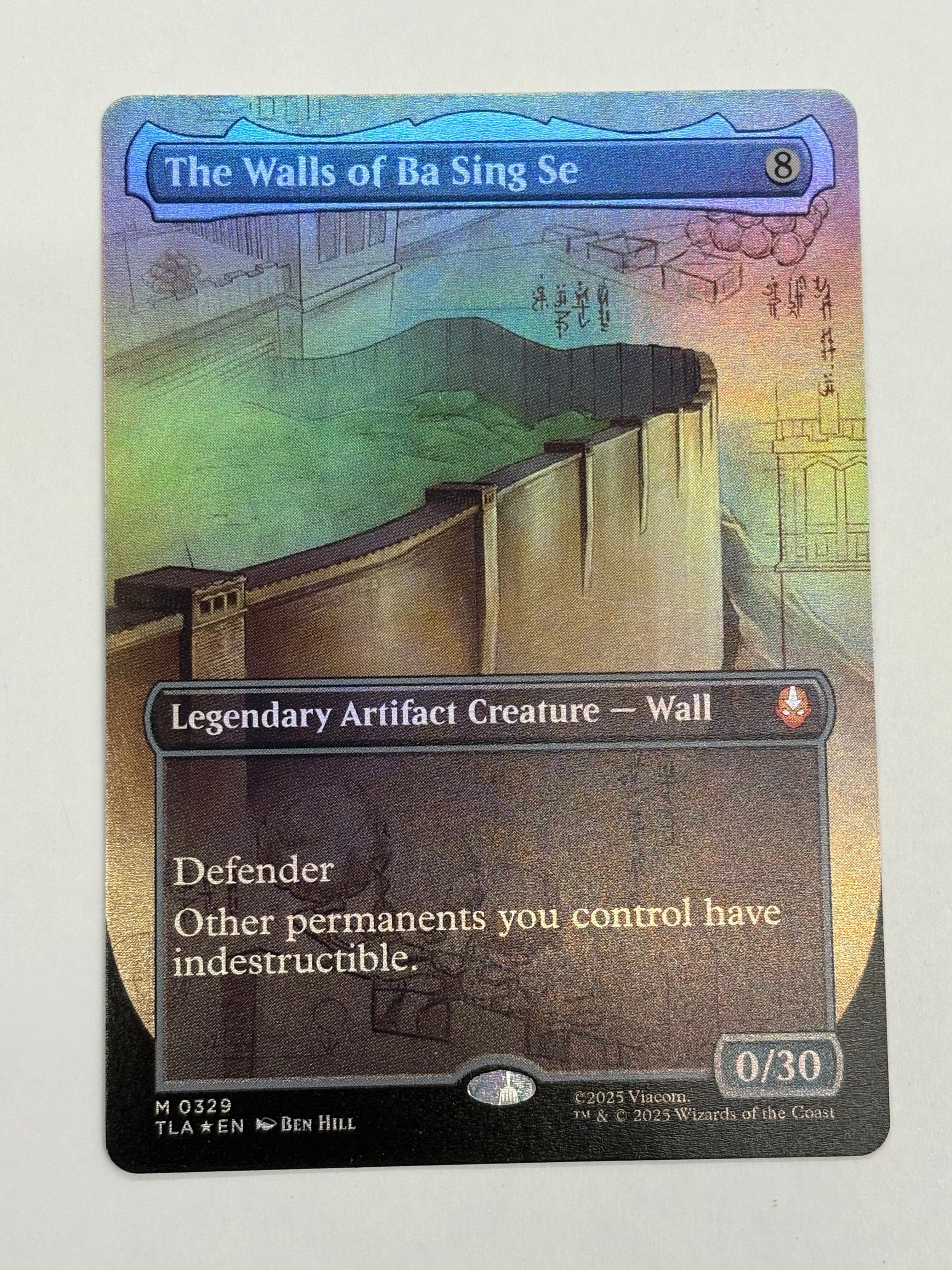 Magic The Gathering TCG - Avatar the Last Airbender The Walls of Ba Sing Se 329 (Showcase Holo) NM