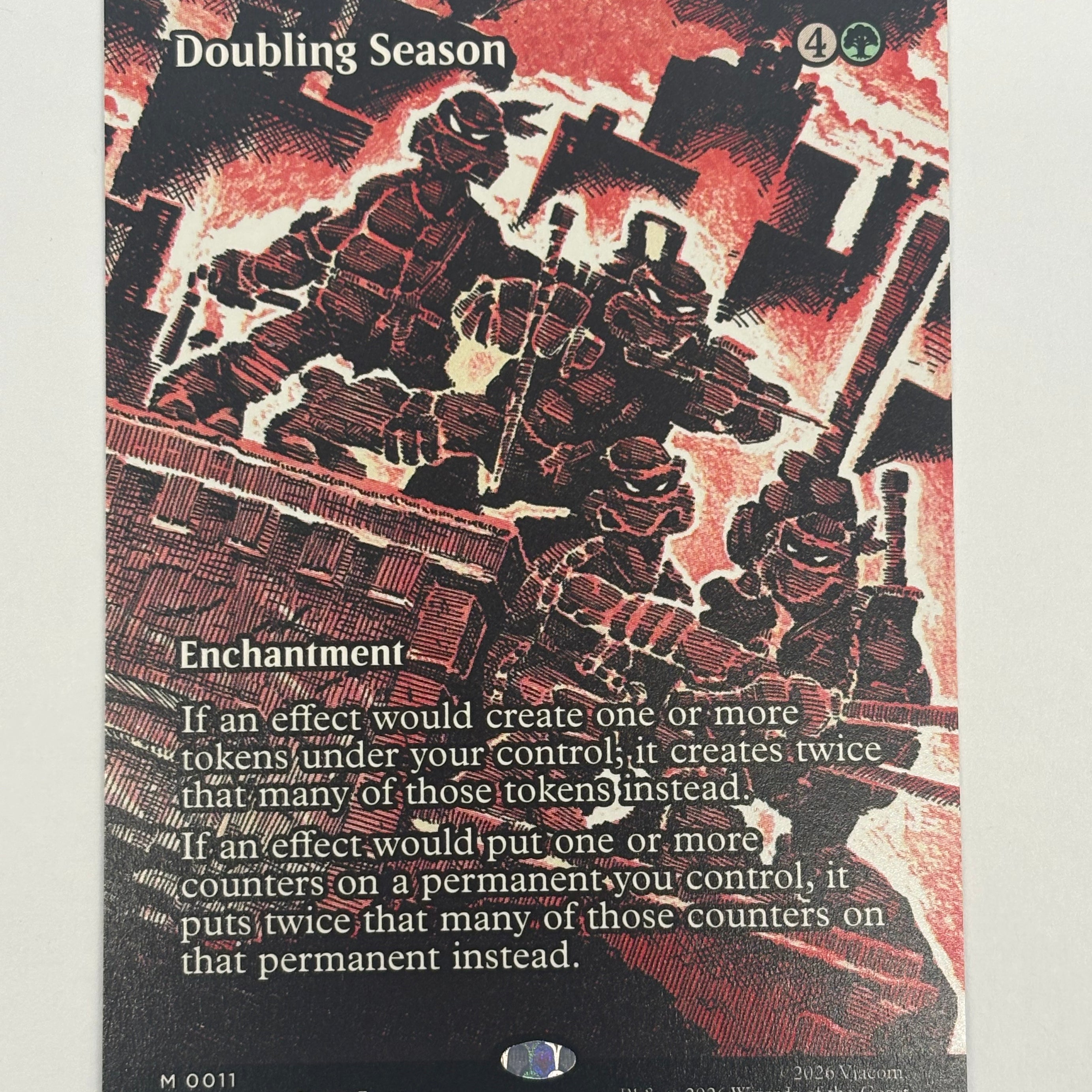 Magic the Gathering TCG - Teenage Mutant Ninja Turtles Source Material Doubling Season 011 NM