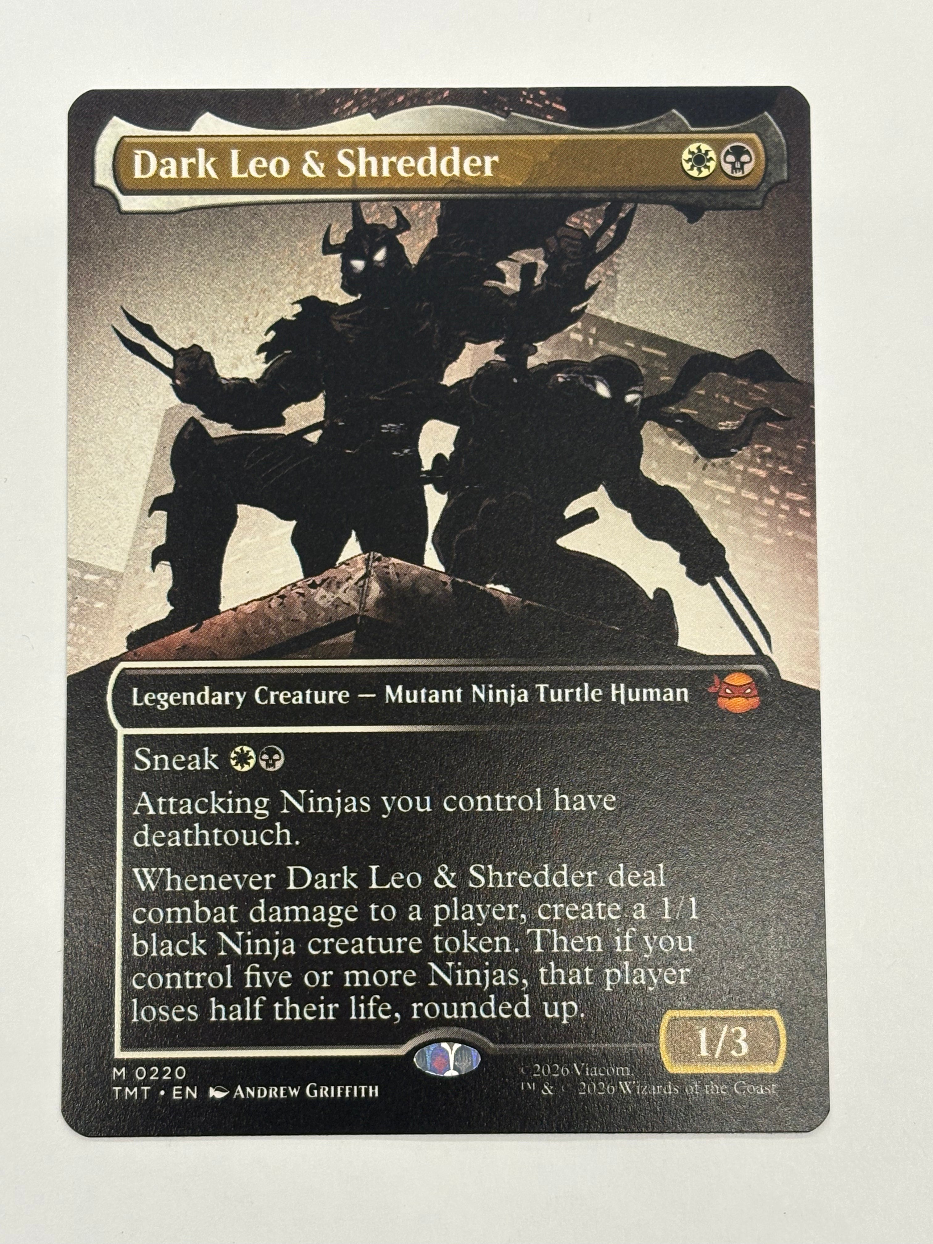 Magic the Gathering TCG - Teenage Mutant Ninja Turtles Dark Leo & Shredder (Showcase) 0220 NM