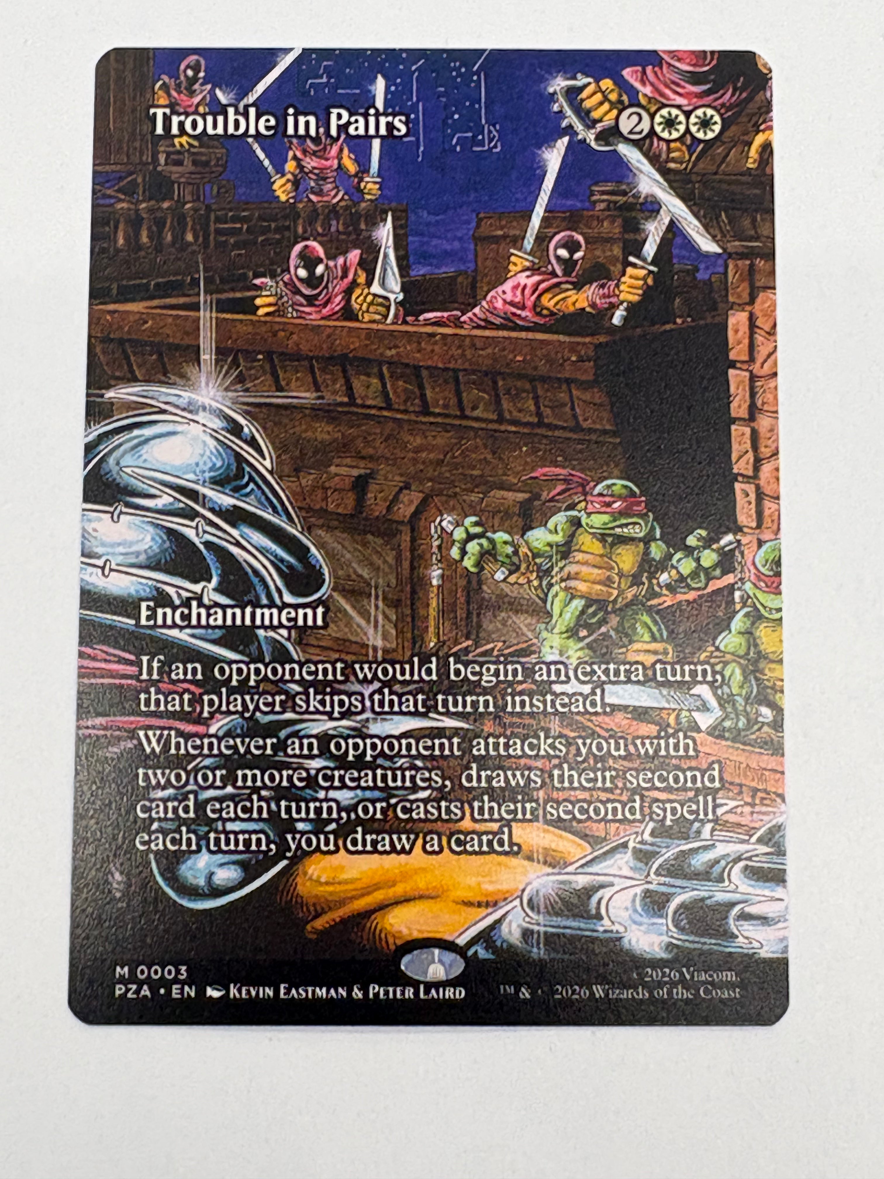 Magic the Gathering TCG - Teenage Mutant Ninja Turtles Source Material Trouble in Pairs 003 NM