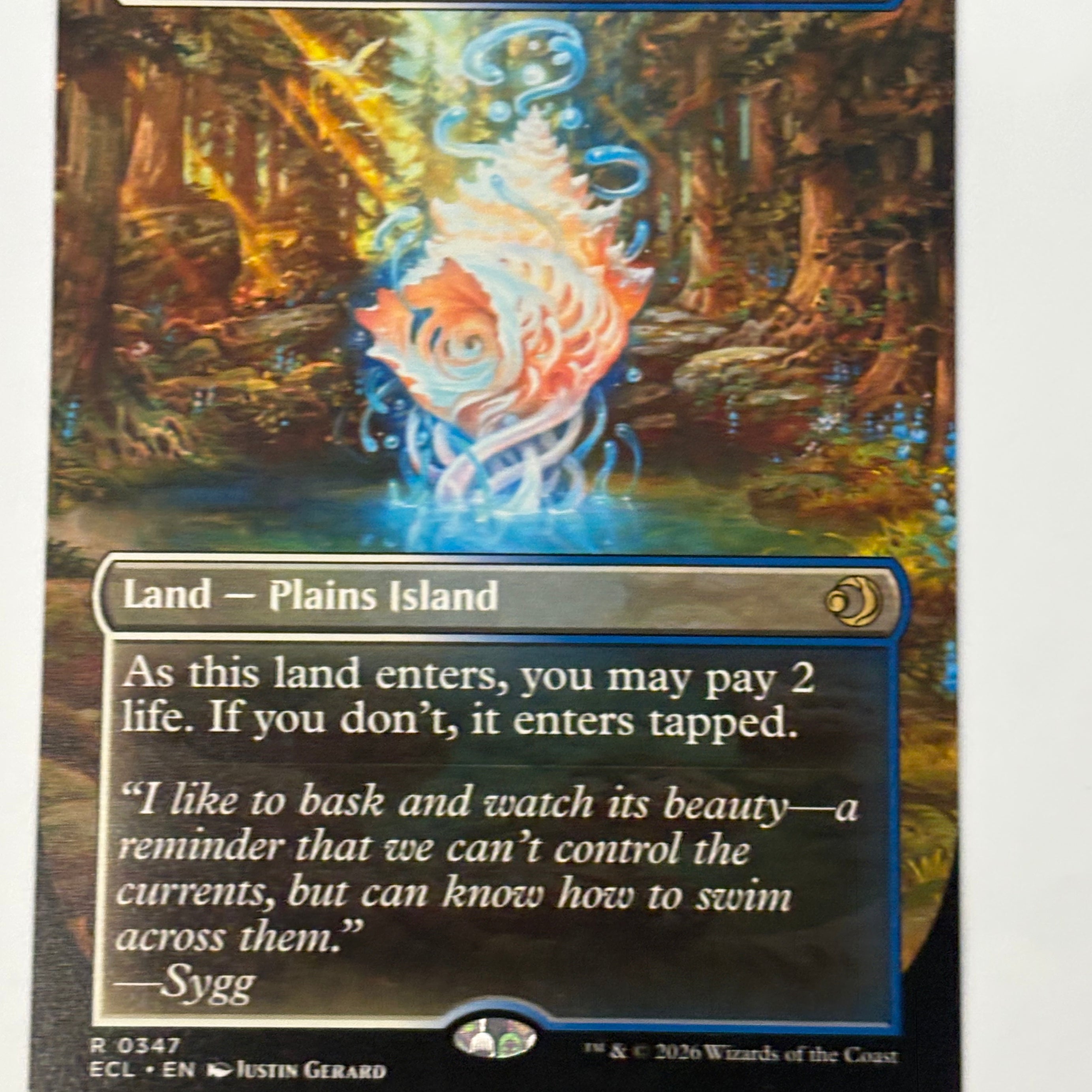 Magic the Gathering TCG - Lorwyn Eclipsed Hallowed Fountain (Borderless) 347 NM