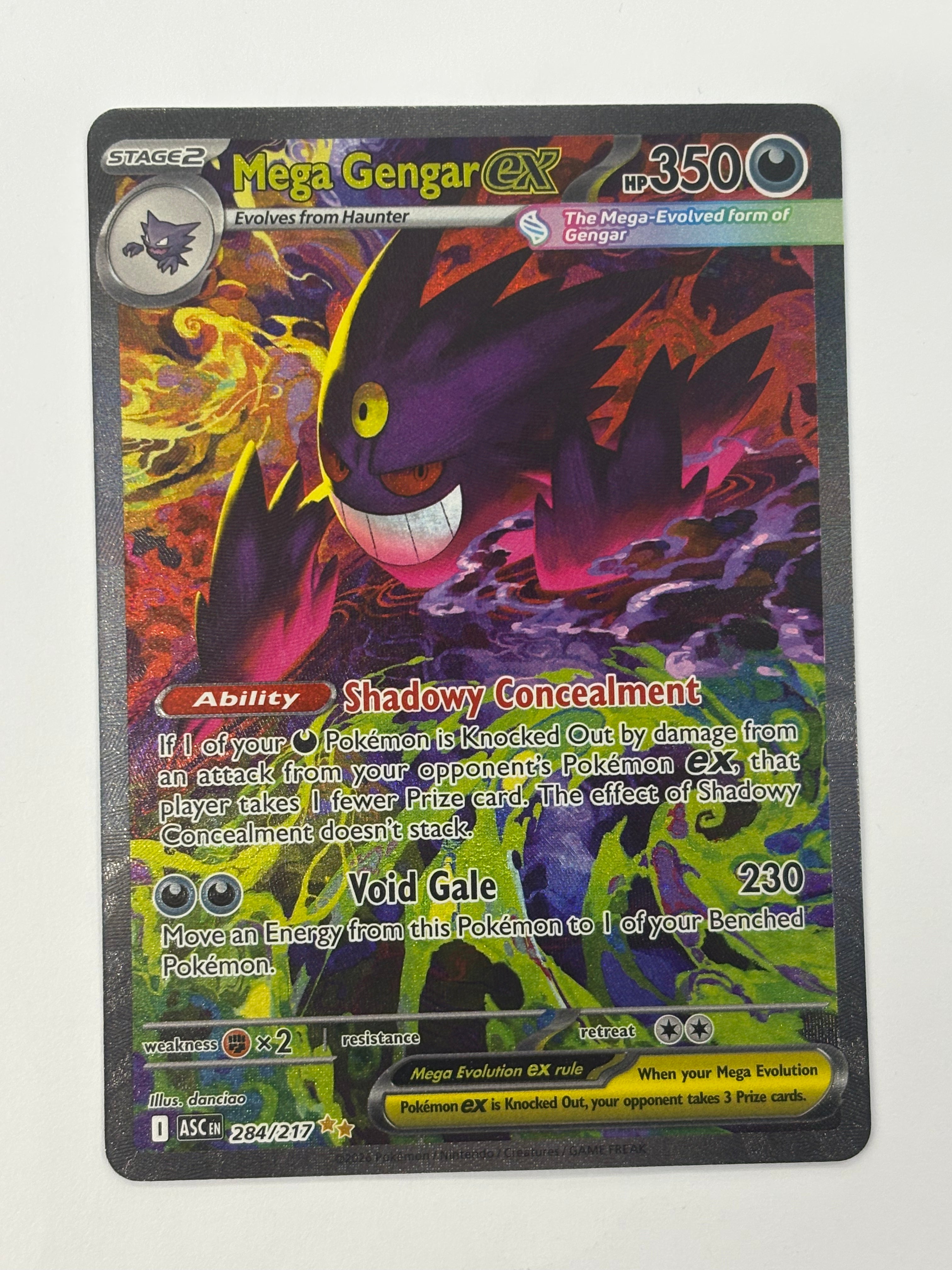 Pokémon TCG - Ascended Heroes Mega Gengar ex 284/217 NM