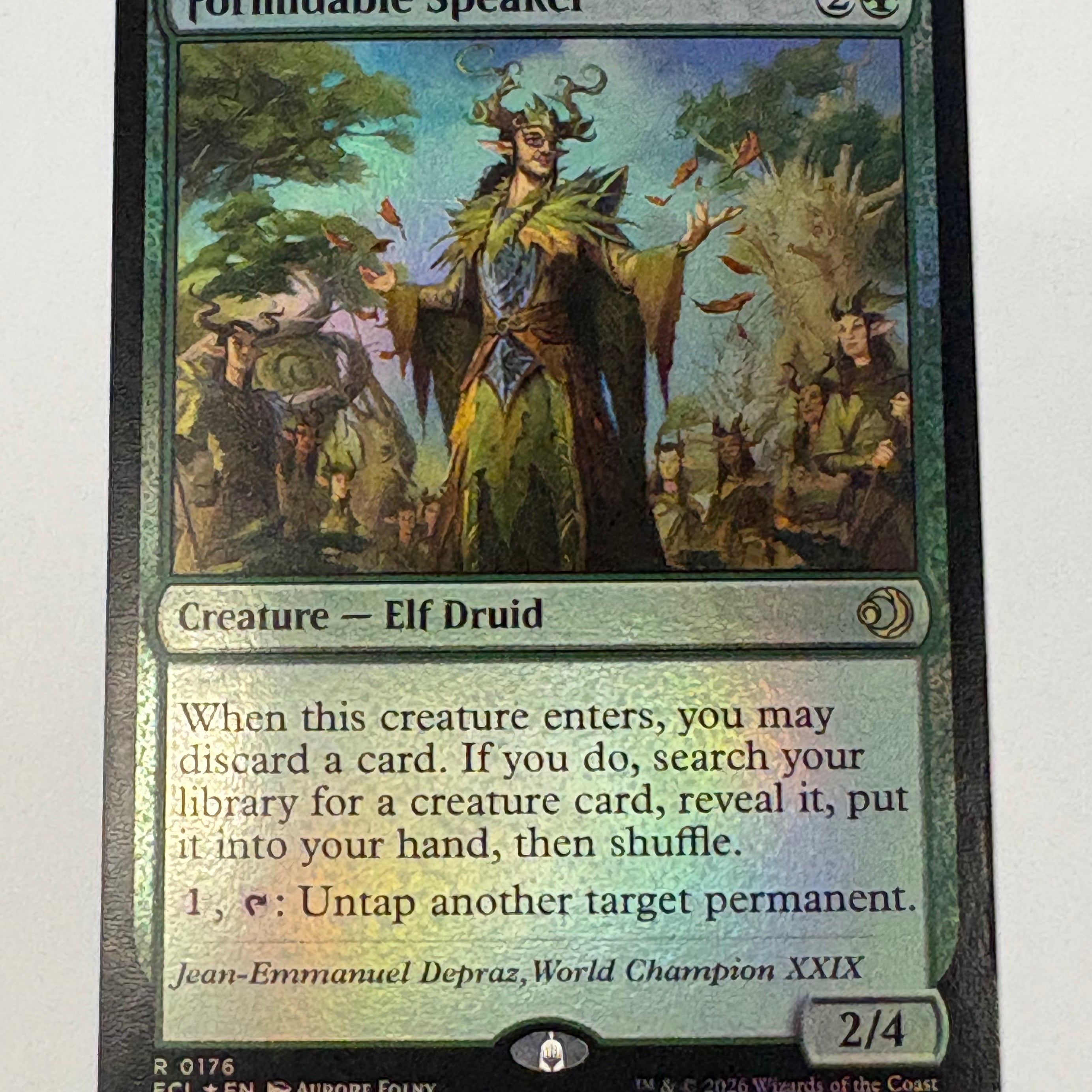 Magic the Gathering TCG - Lorwyn Eclipsed Formidable Speaker 176 Foil NM