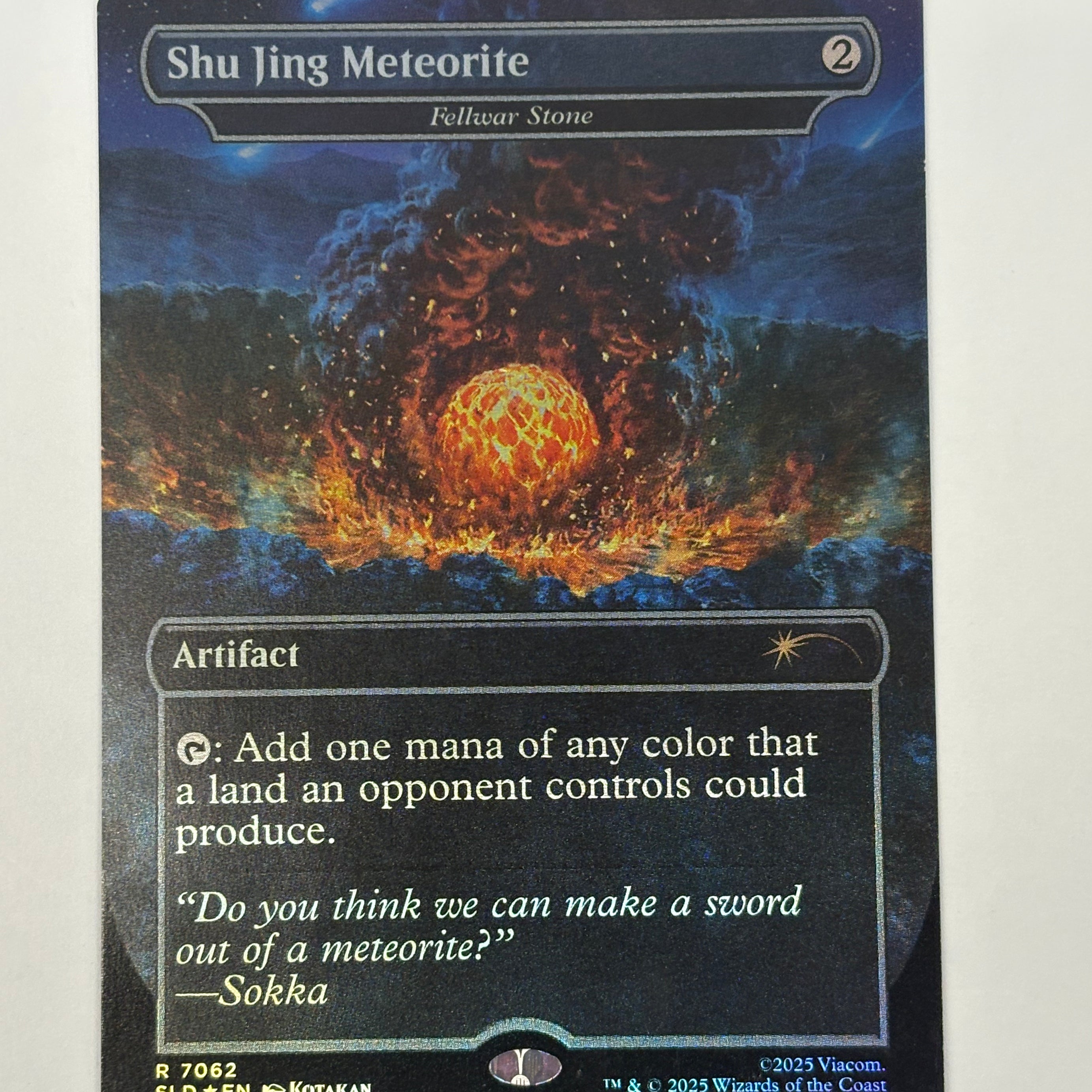 Magic the Gathering TCG - Secret Lair Drop Shu Jing Meteorite Fellwar Stone 7062 Foil NM