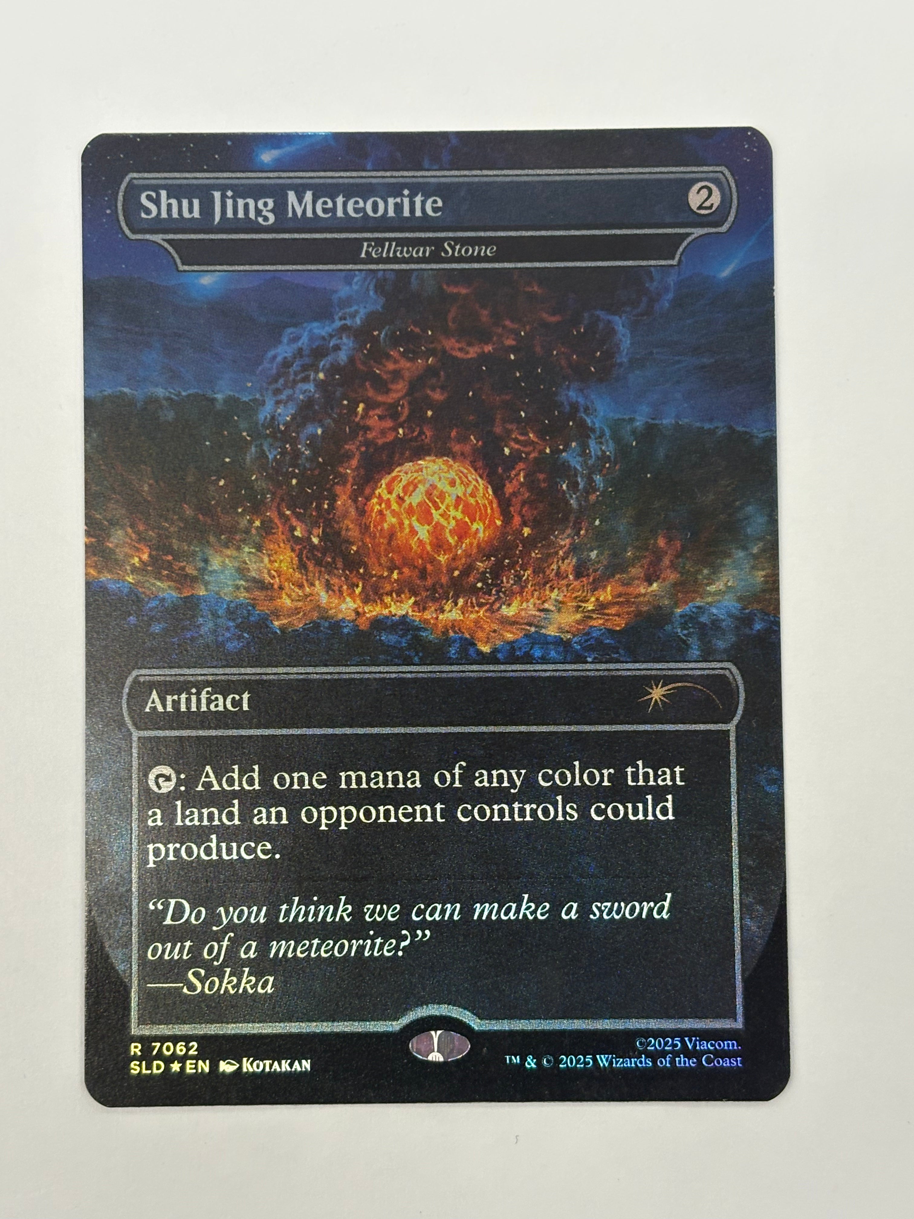 Magic the Gathering TCG - Secret Lair Drop Shu Jing Meteorite Fellwar Stone 7062 Foil NM