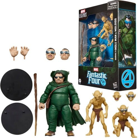 Hasbro Marvel Legends Series Fantastic Four Marvel's Mole Man & Moloids Action Figure