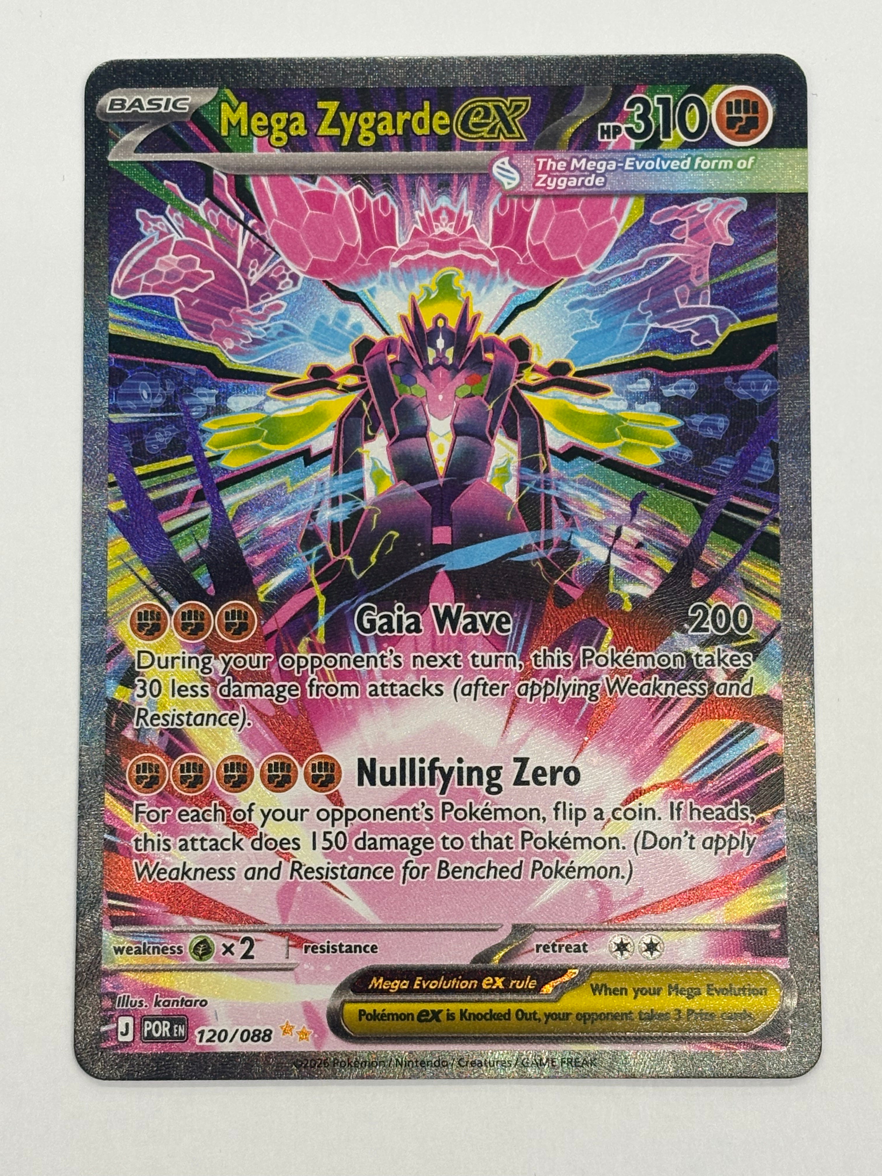 Pokémon TCG - Perfect Order Mega Zygarde ex 120/088 NM