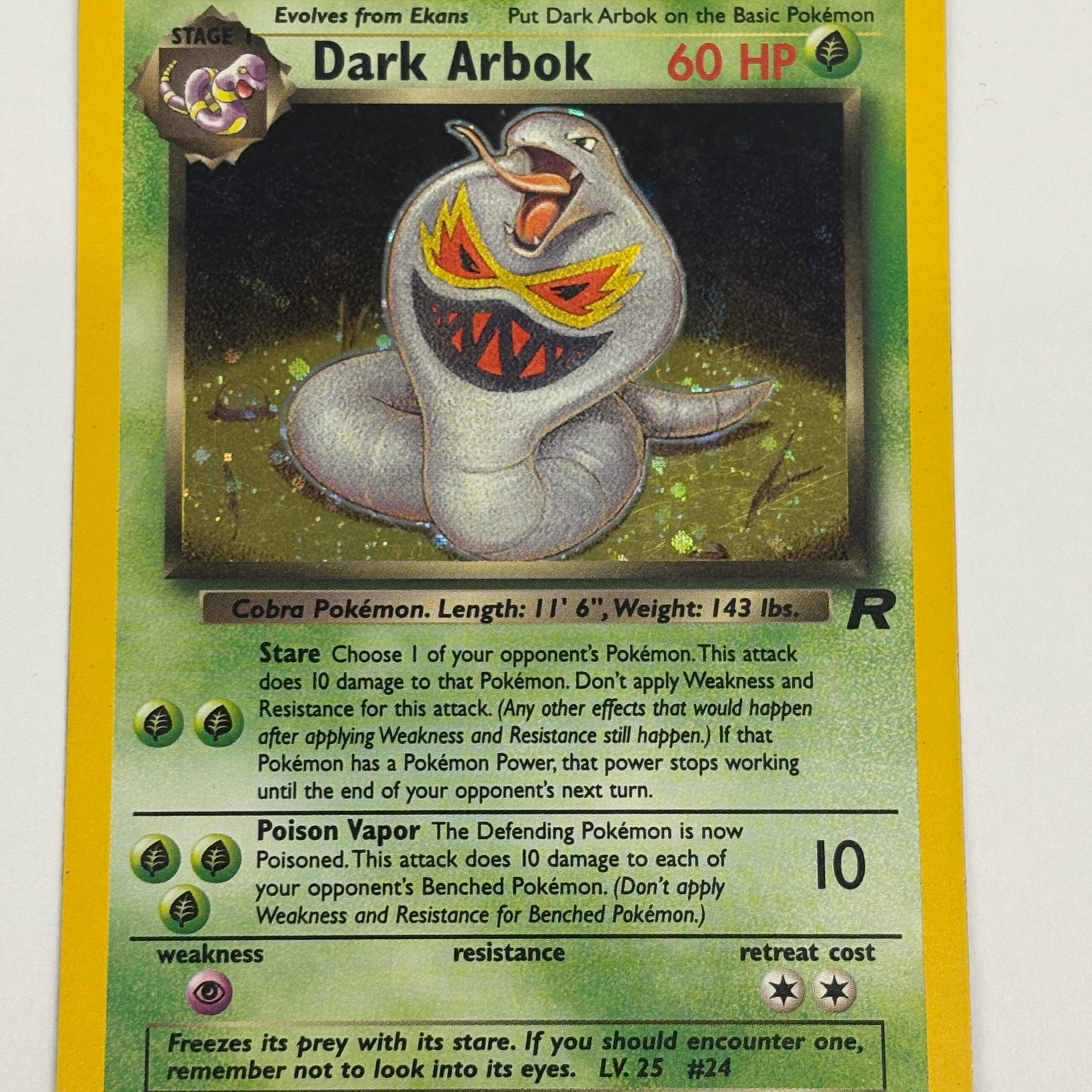 Pokémon TCG - Team Rocket Unlimited Dark Arbok Holo 2/82 NM