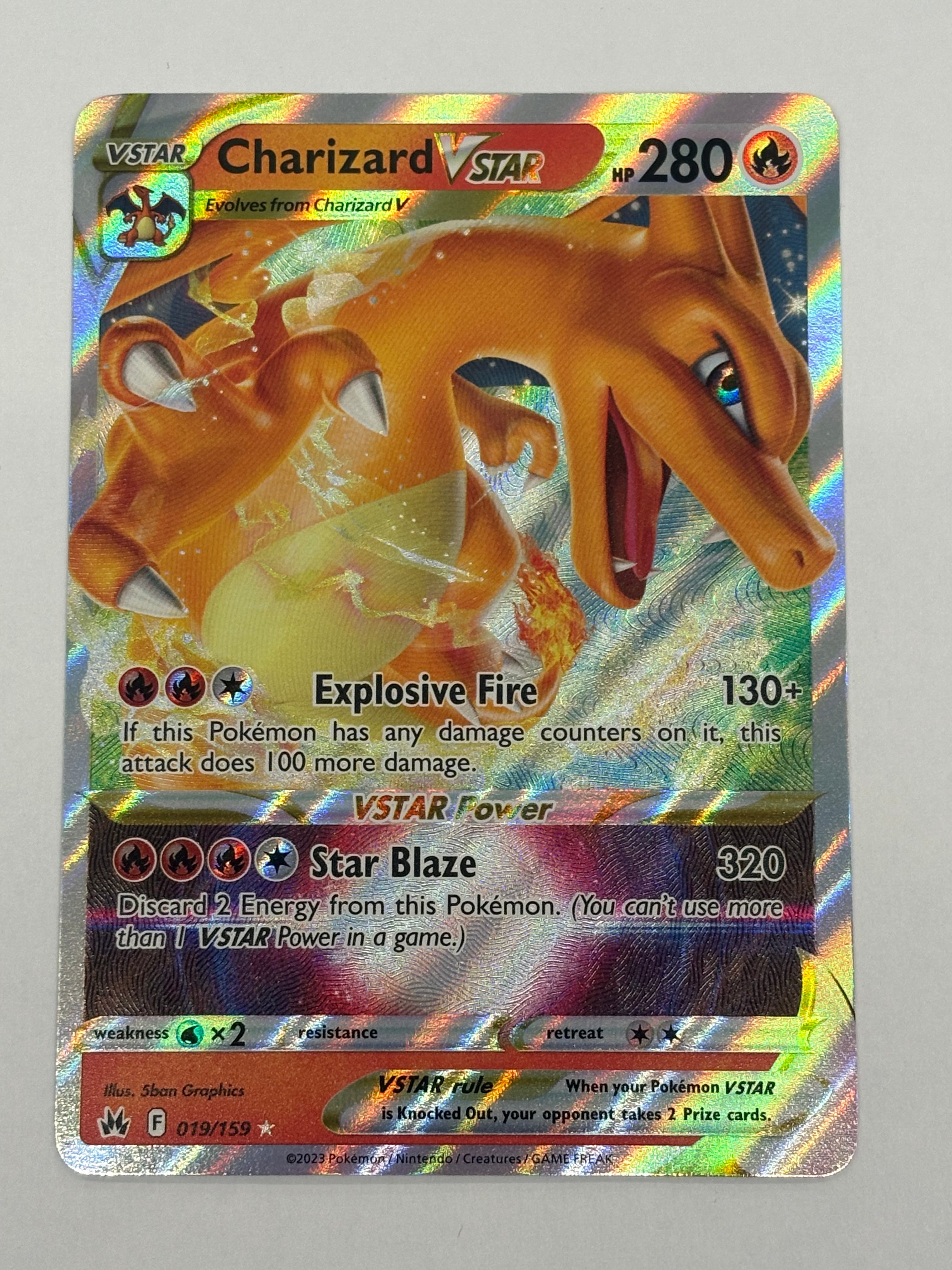 Pokémon TCG - Crown Zenith Charizard VSTAR 019/159 NM