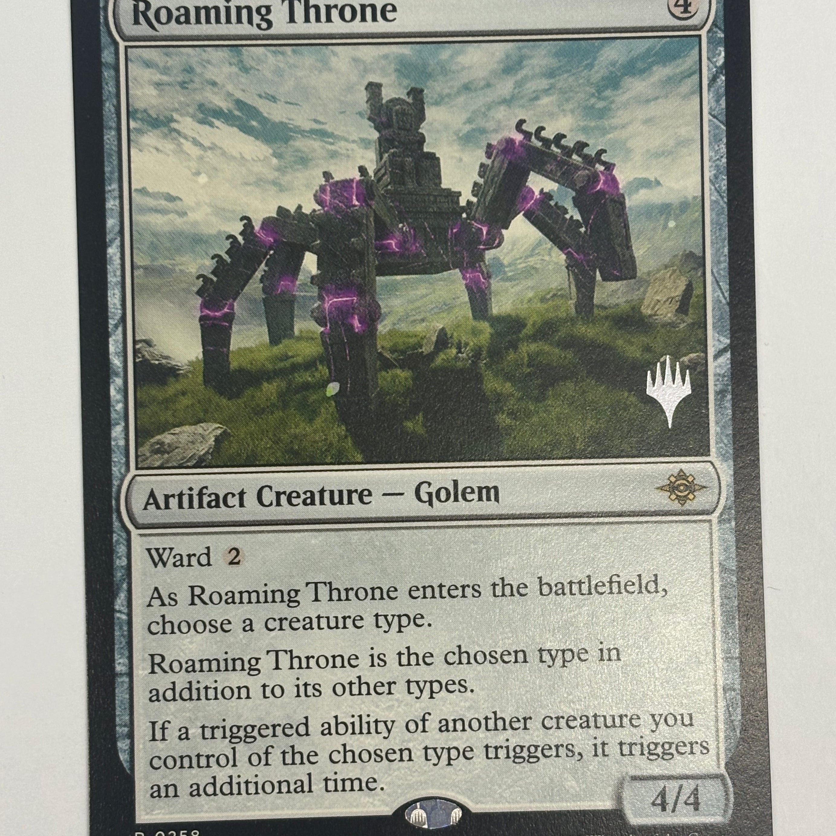 Magic the Gathering TCG - Lost Caverns of Ixalan Roaming Throne (Promo Stamped) 258 NM