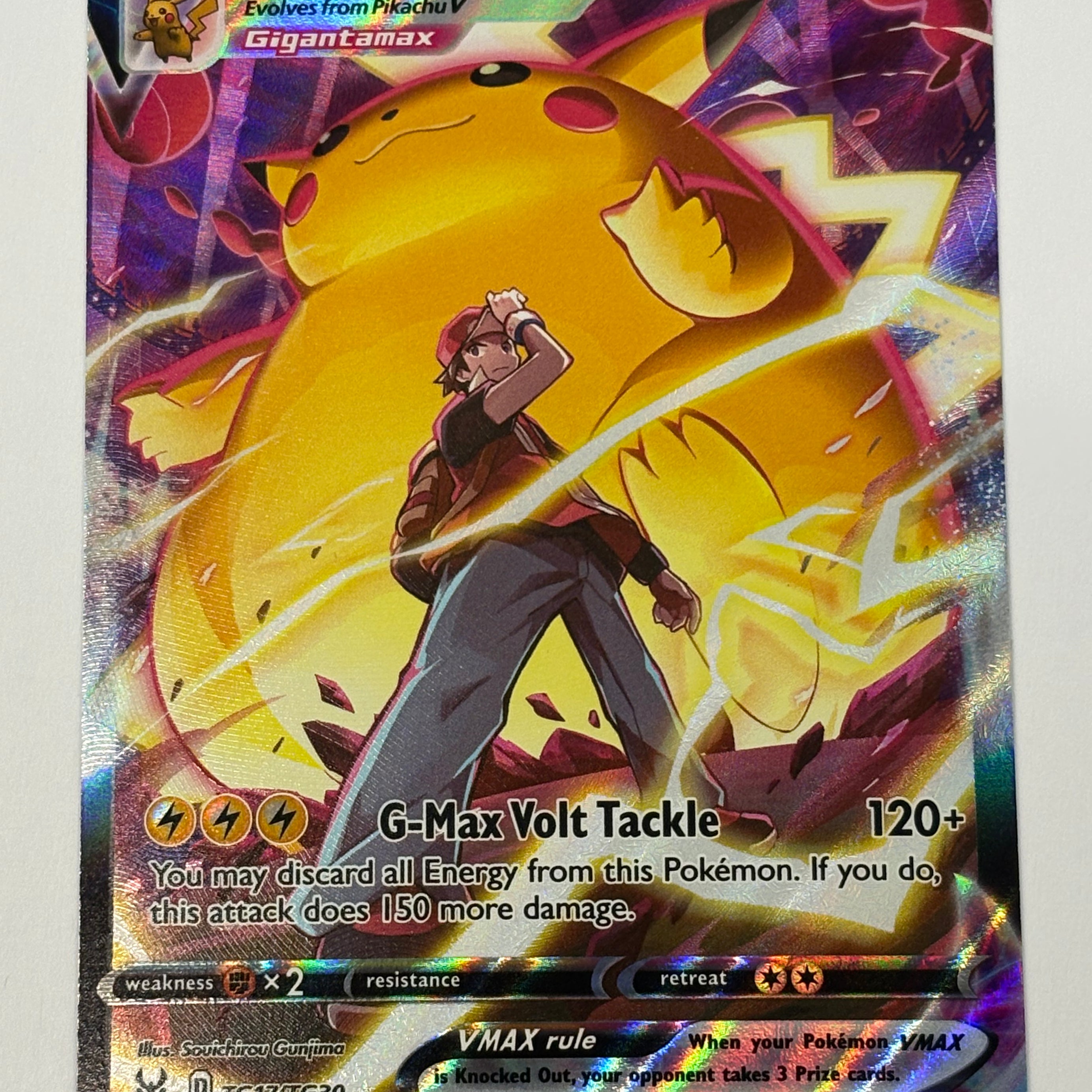 Pokémon TCG - Lost Origin Pikachu VMAX TG17/TG30 LP